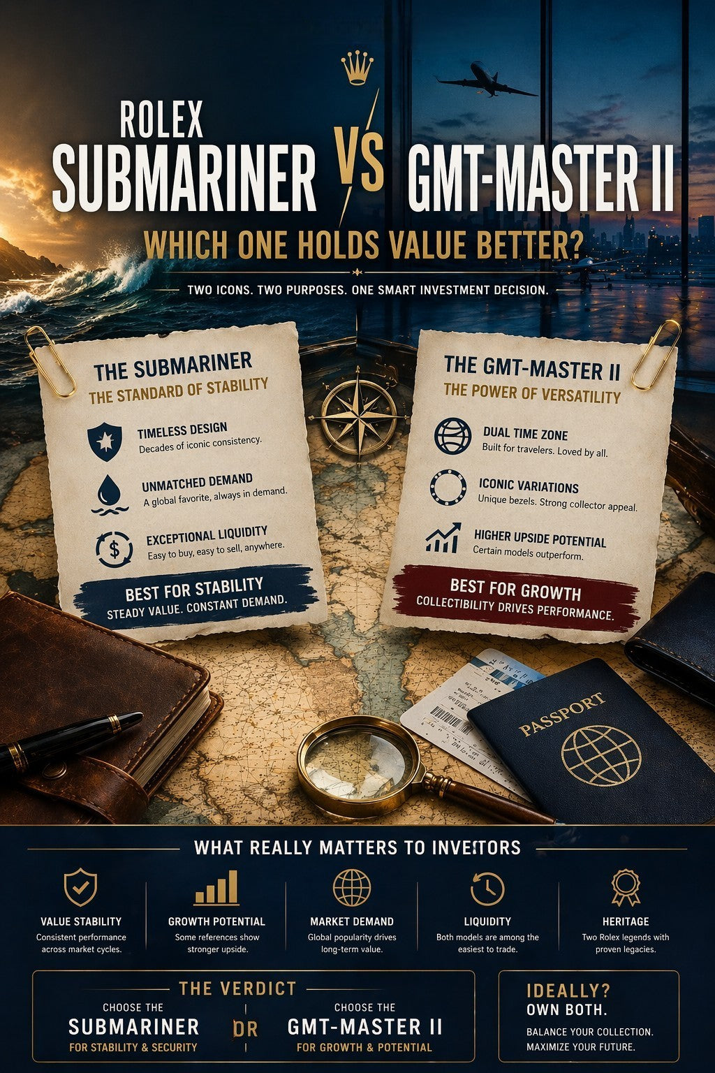 Rolex Submariner vs GMT-Master II: Which One Holds Value Better?