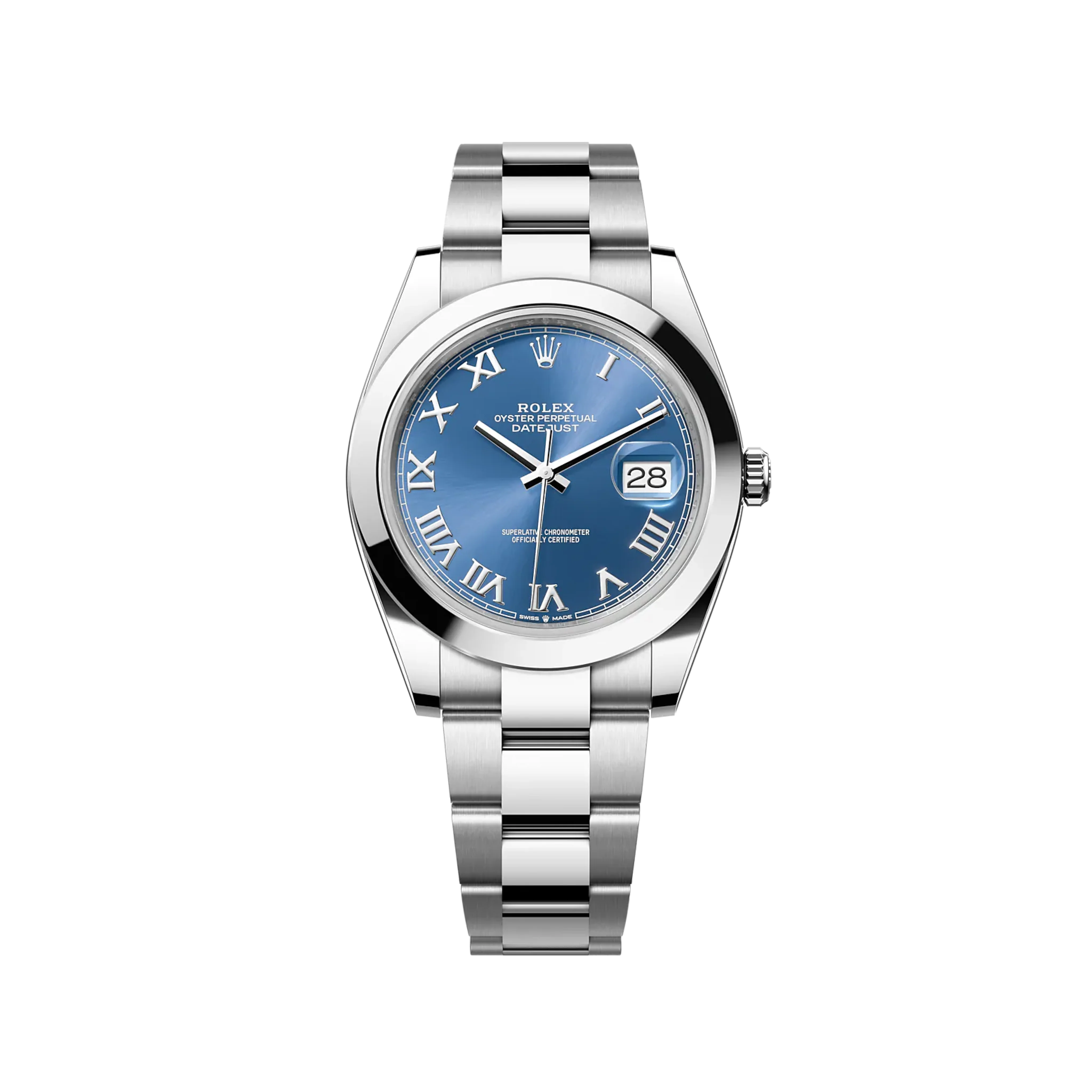 Rolex Datejust 126300 Blue Roman Oyster