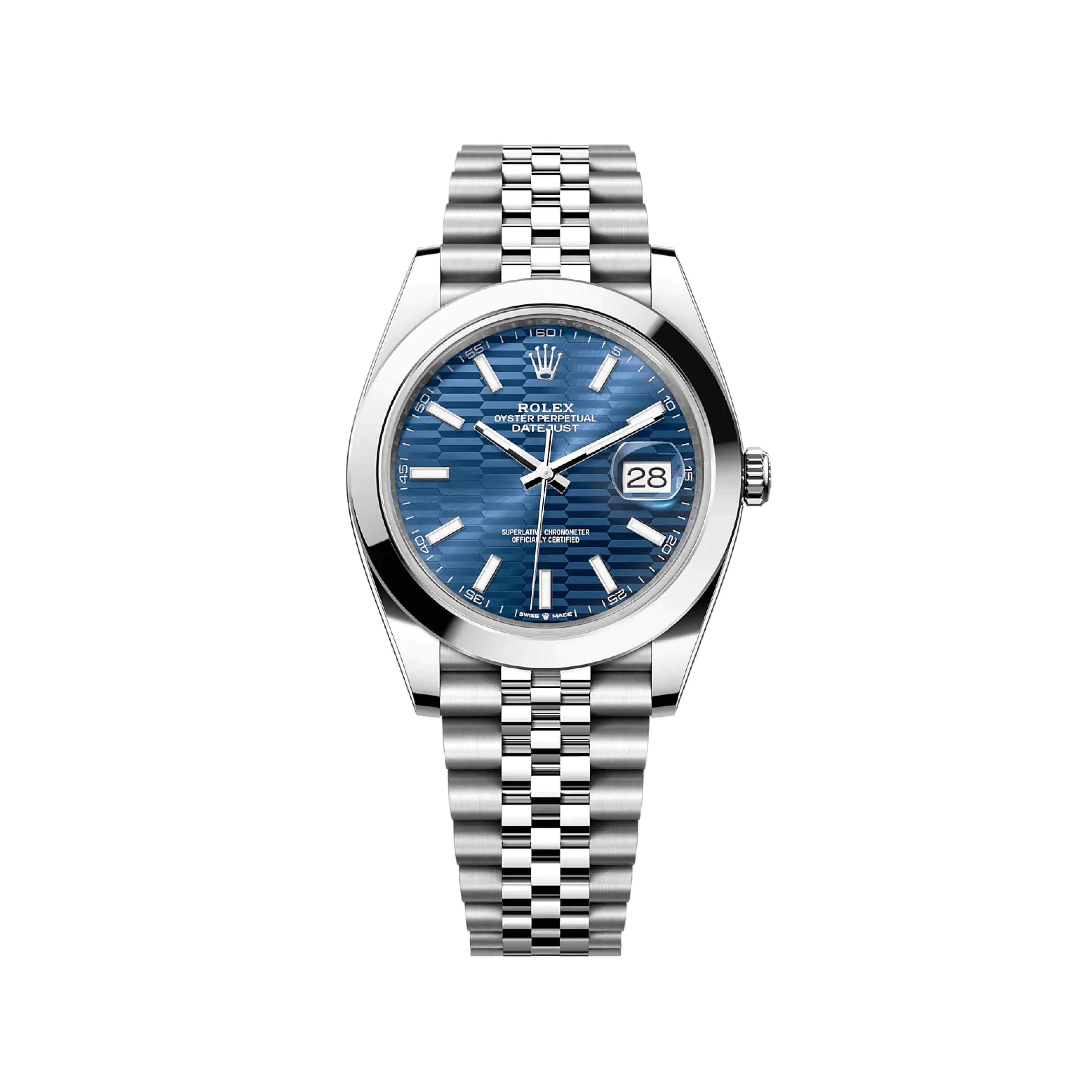 Rolex Datejust 126300 Blue Stick Jubilee