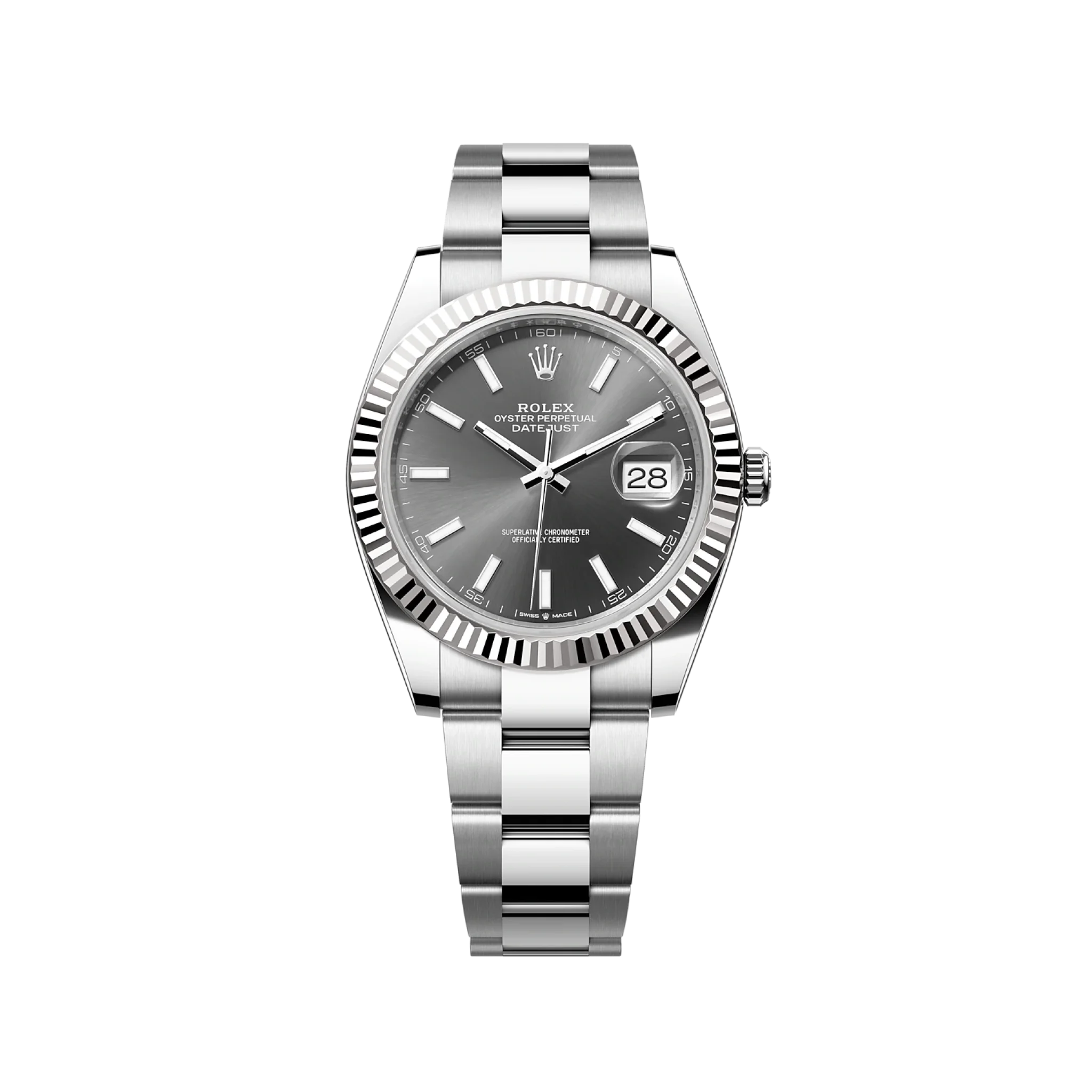 Rolex Datejust 126334 Rhodium Stick Oyster