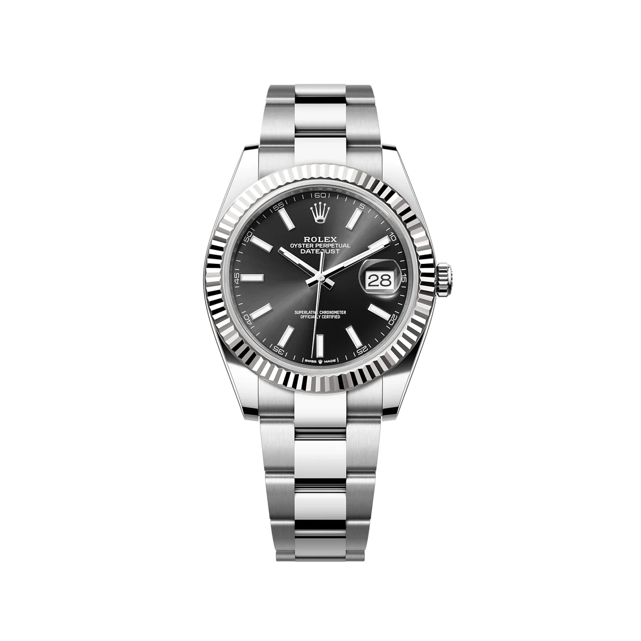 Rolex Datejust 126334 Black stick Oyster