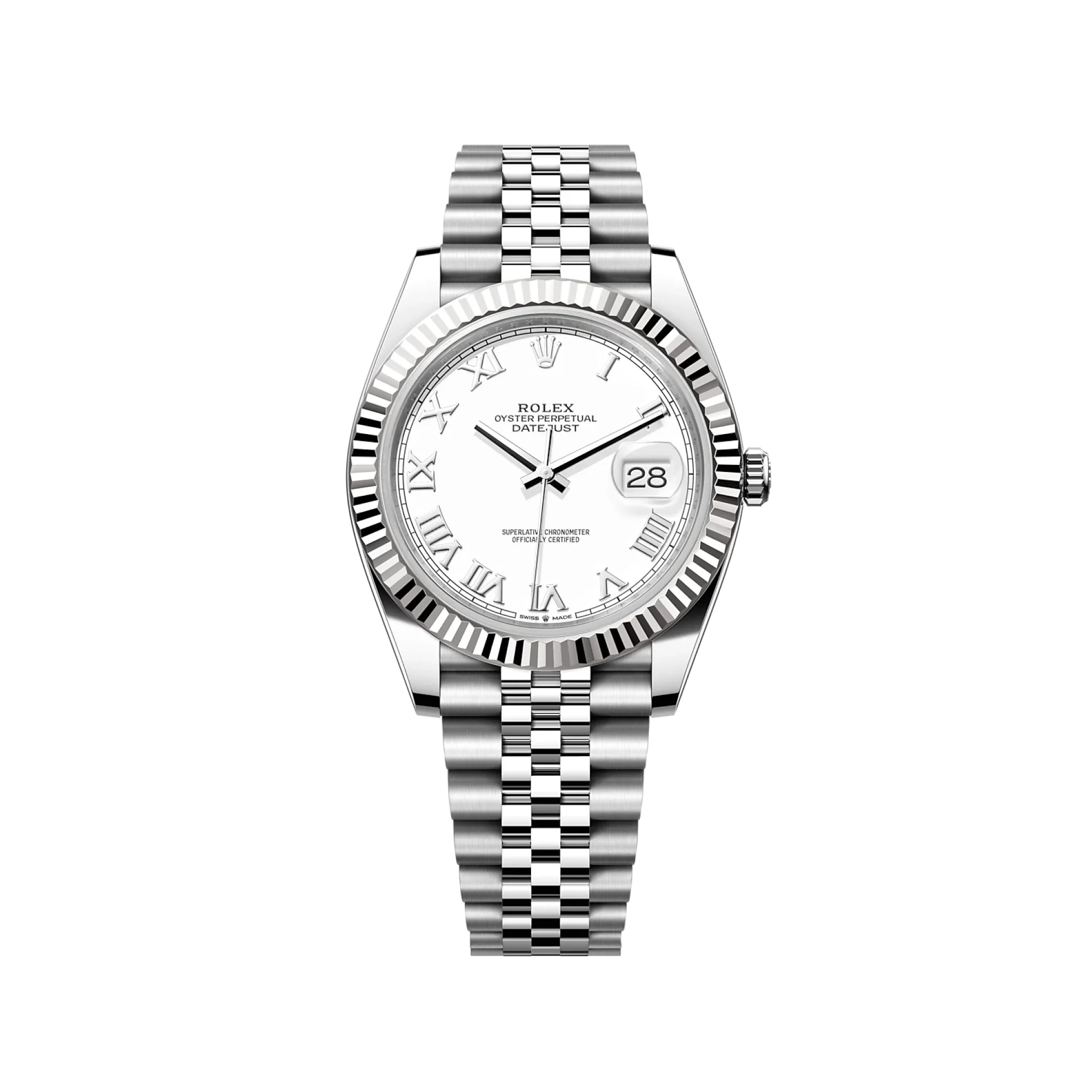 Rolex Datejust 126334 White Roman Jubilee