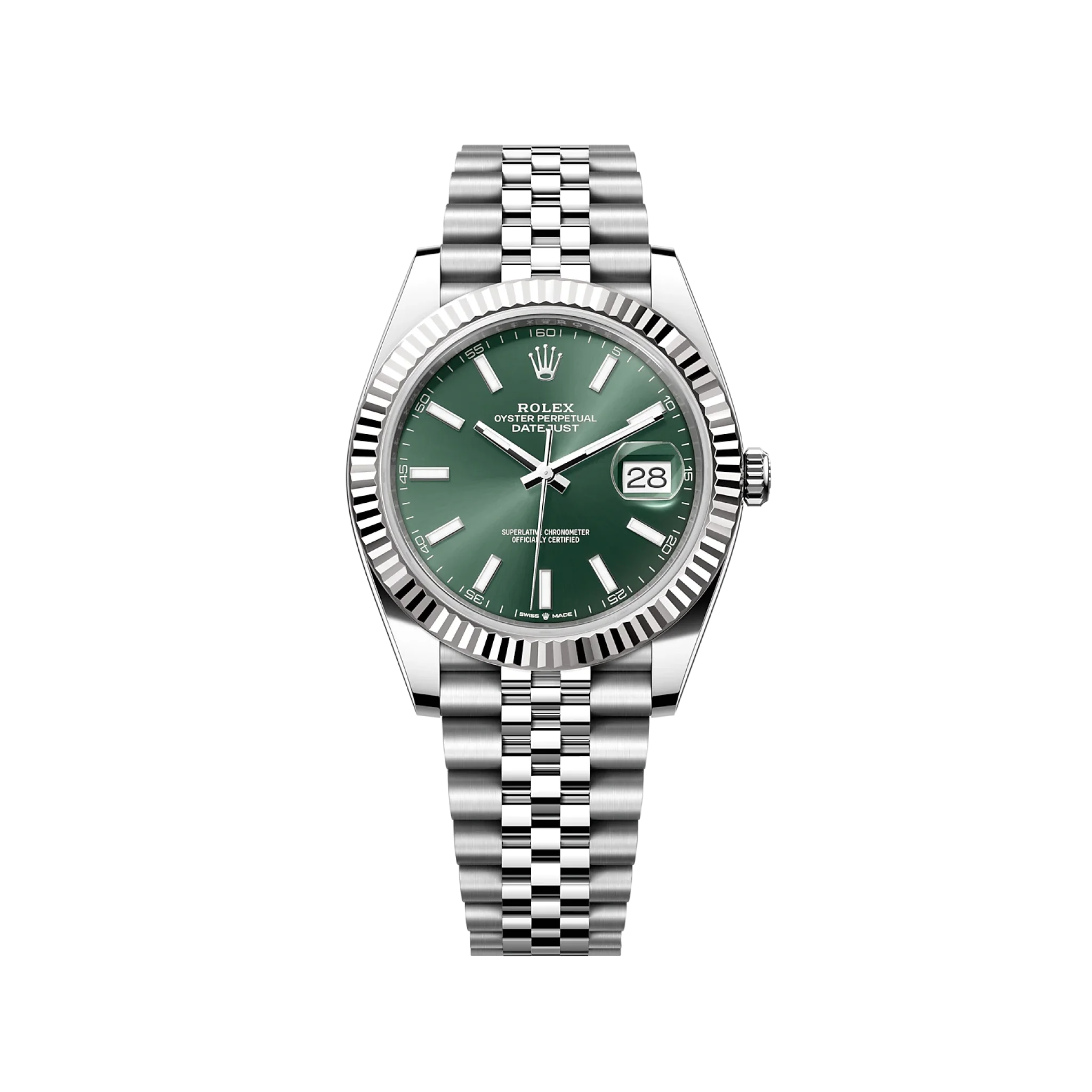 Rolex Datejust 126334 Green Stick Jubilee