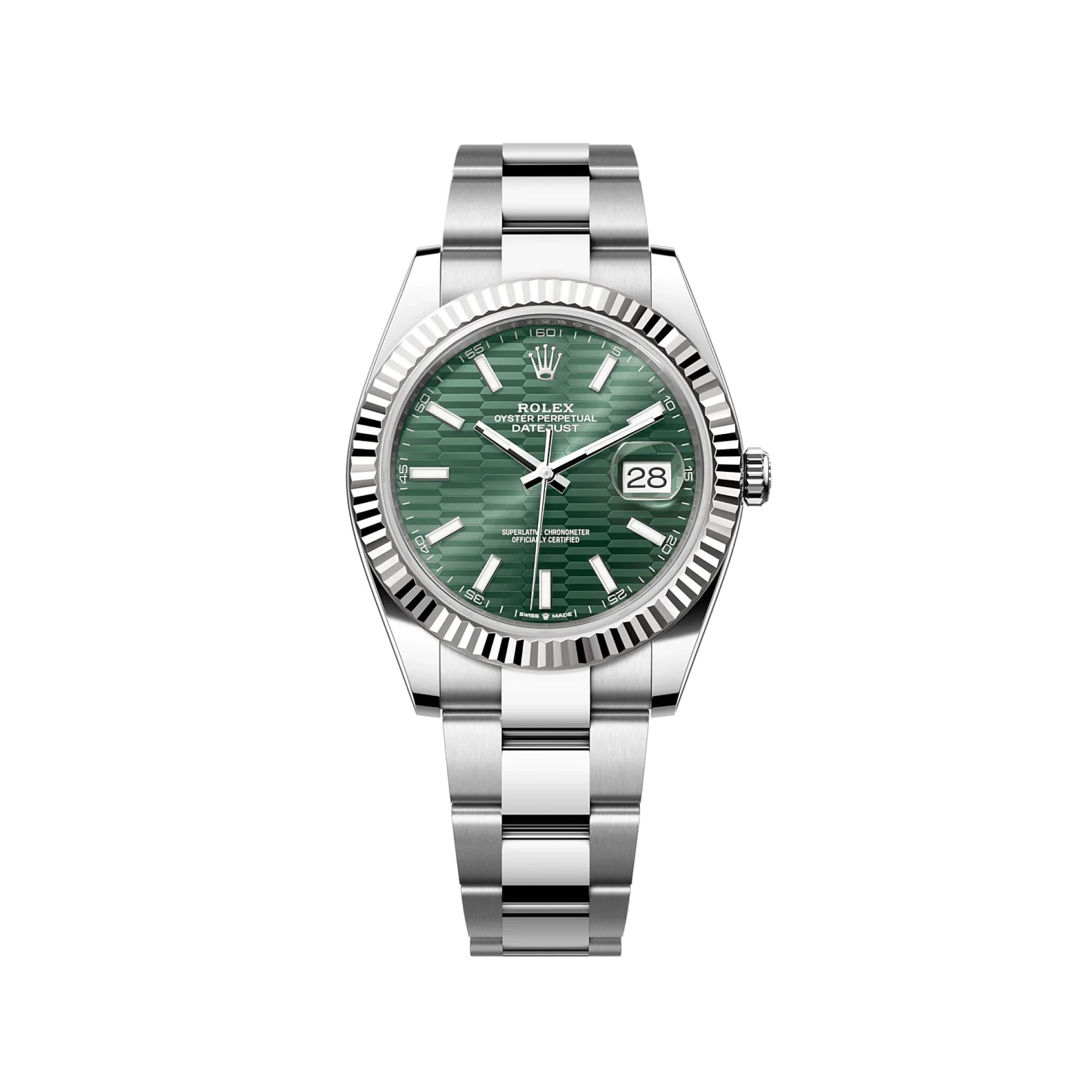 Rolex Datejust 126334 Green Motif Oyster
