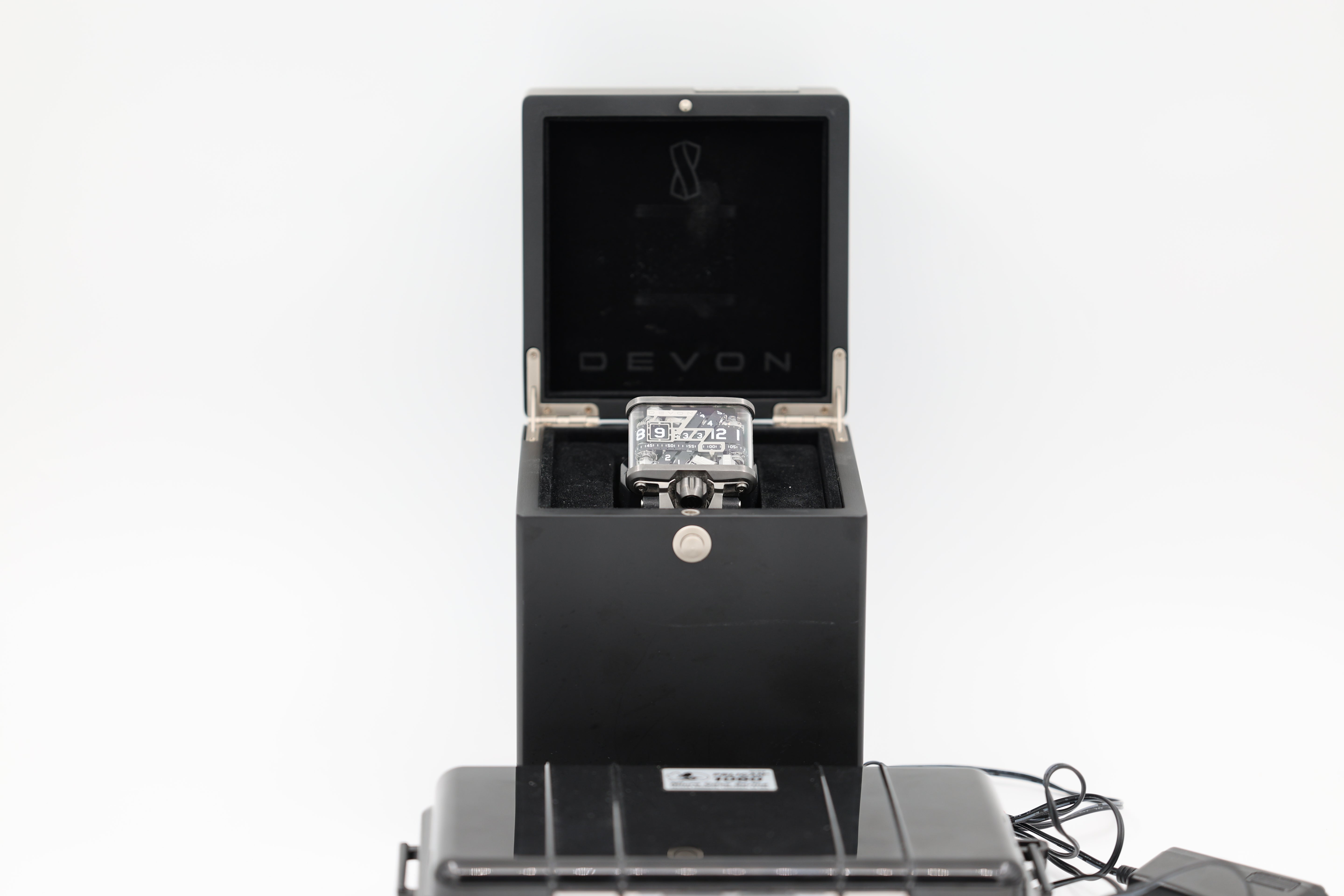 Devon - Tread 1 - Black Skeleton Dial - Tread 1A