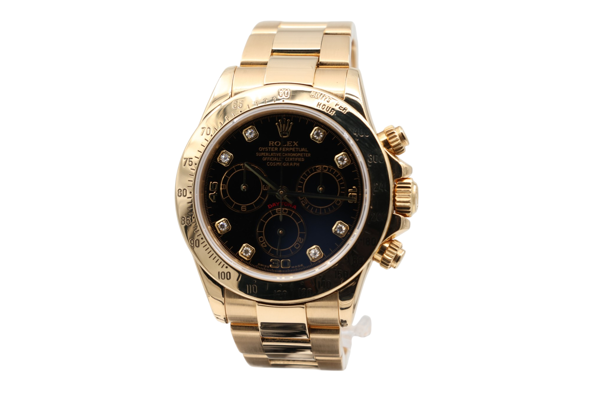 Rolex - Daytona – Black Diamond Dial – 116528 – 2000
