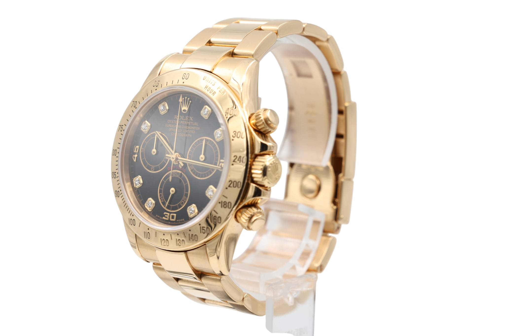 Rolex - Daytona – Black Diamond Dial – 116528 – 2000