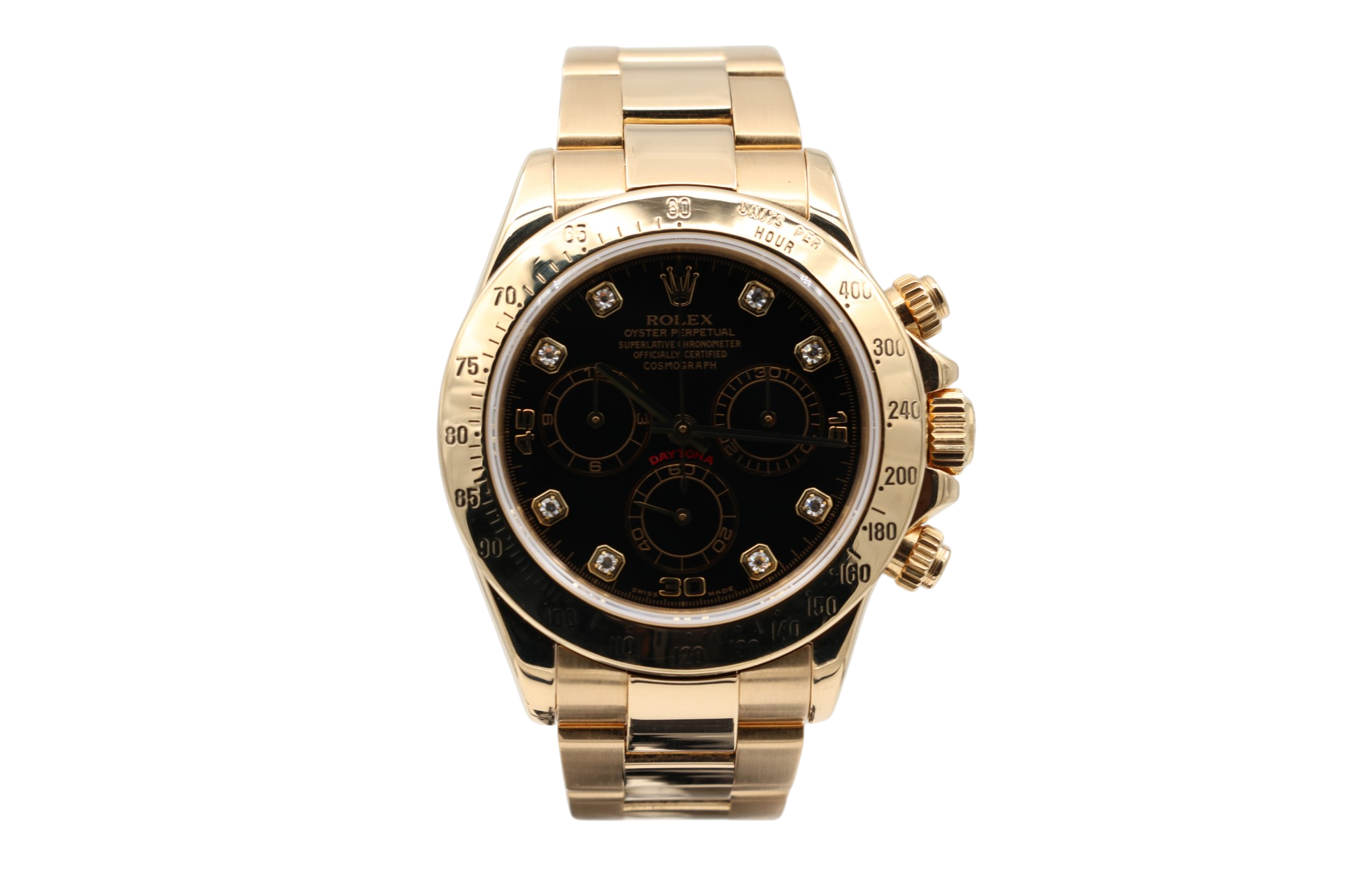 Rolex - Daytona – Black Diamond Dial – 116528 – 2000