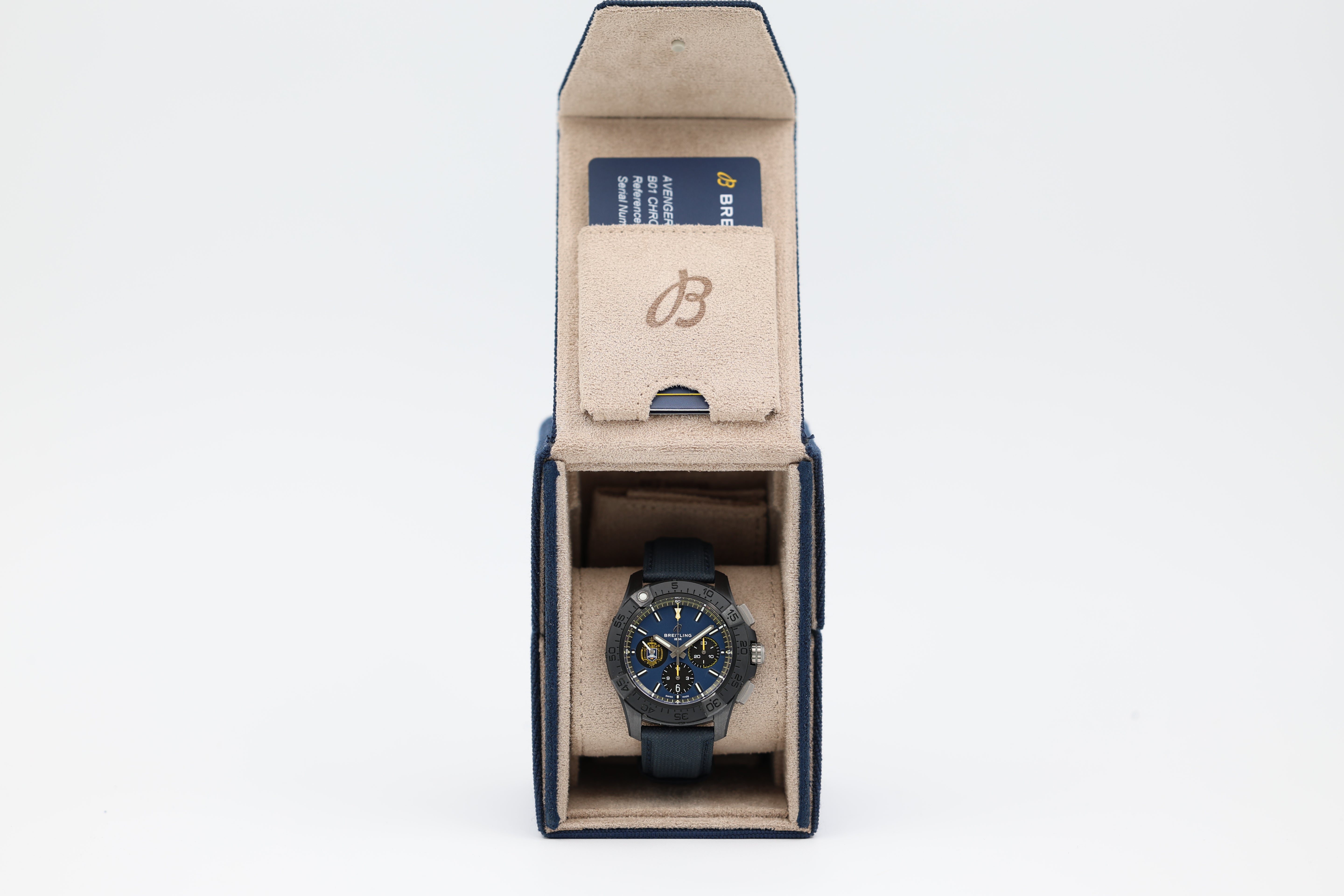 Breitling - Avenger B01 - "Night Mission US Naval Academy Ceramic" - Blue Dial - SB0147 - 2024