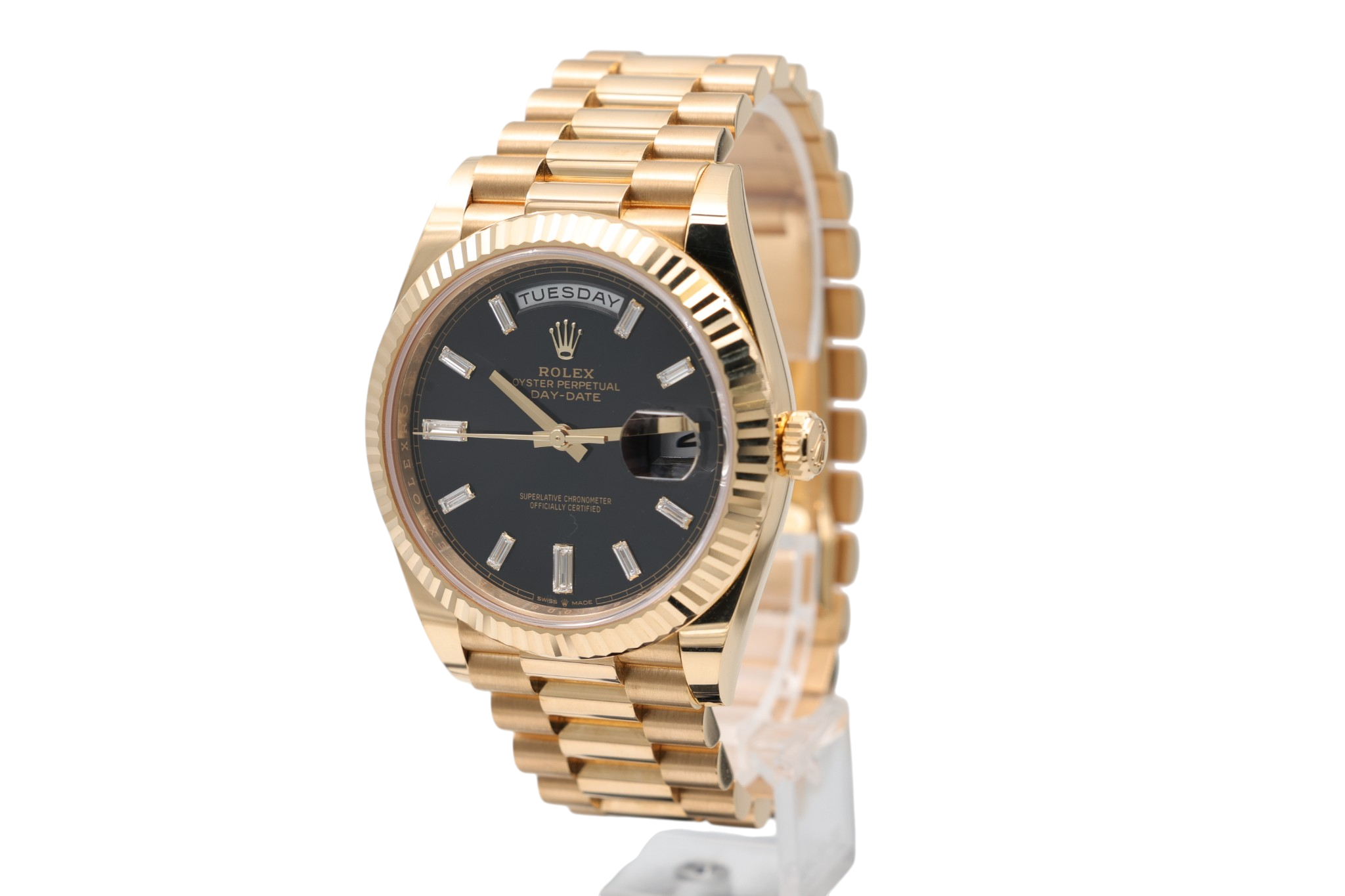 Rolex - Day-Date – Black Baguette Diamond Dial – 228238 – 2026