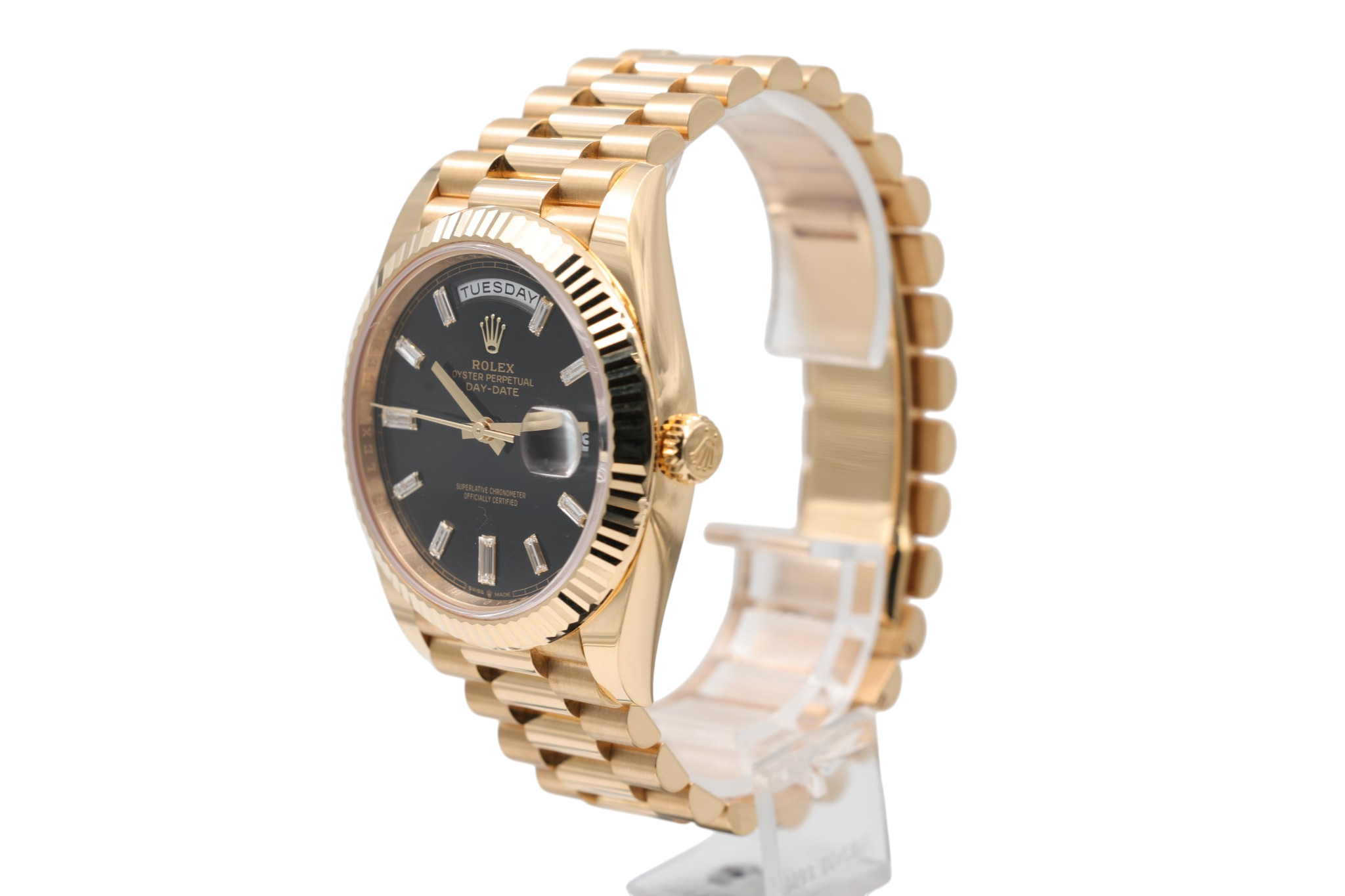 Rolex - Day-Date – Black Baguette Diamond Dial – 228238 – 2026