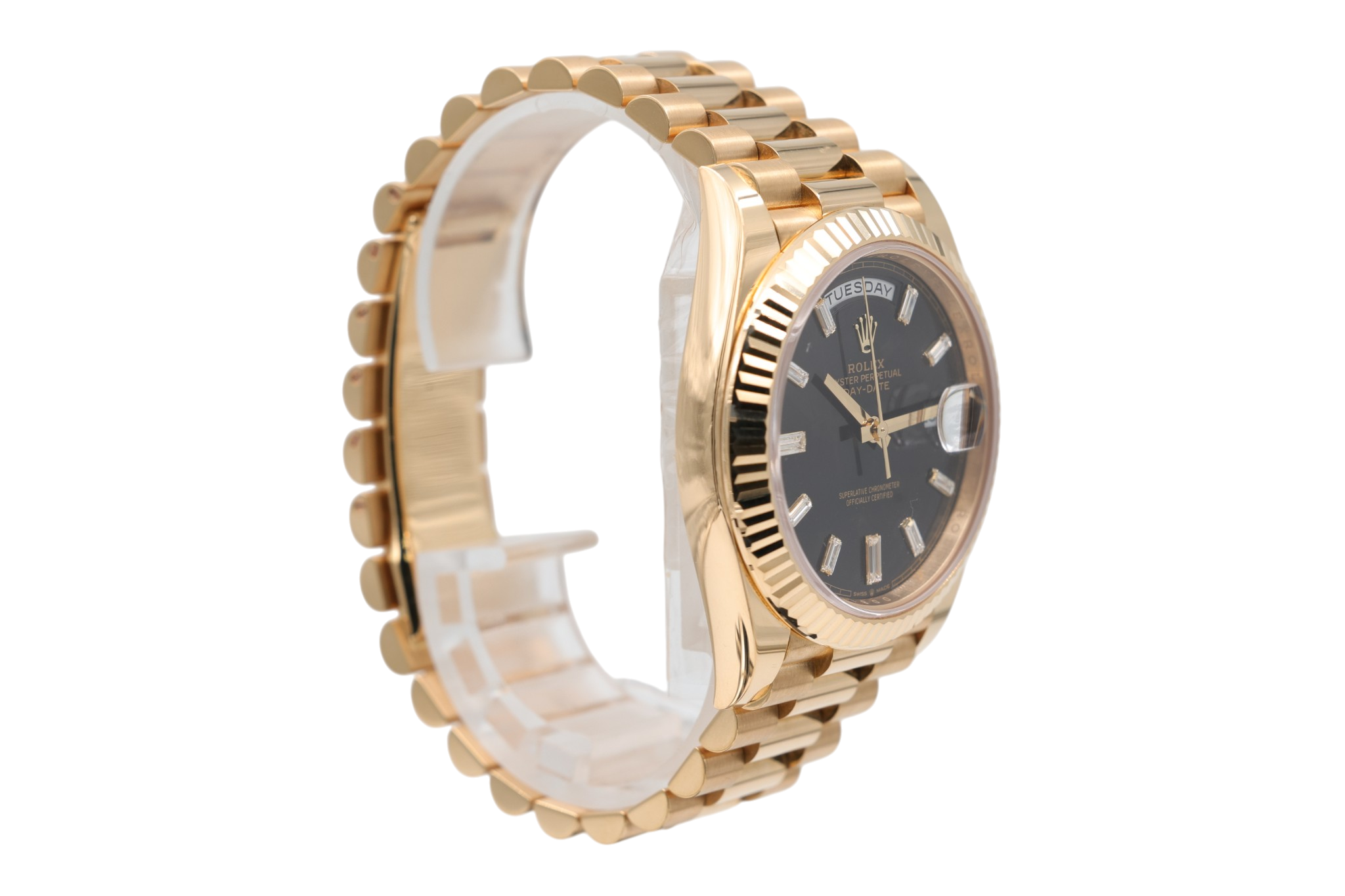 Rolex - Day-Date – Black Baguette Diamond Dial – 228238 – 2026