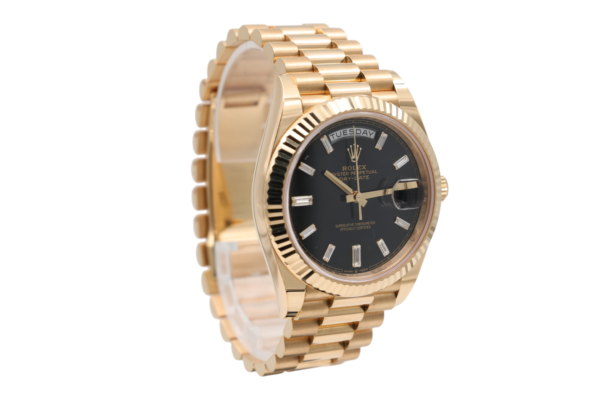 Rolex - Day-Date – Black Baguette Diamond Dial – 228238 – 2026