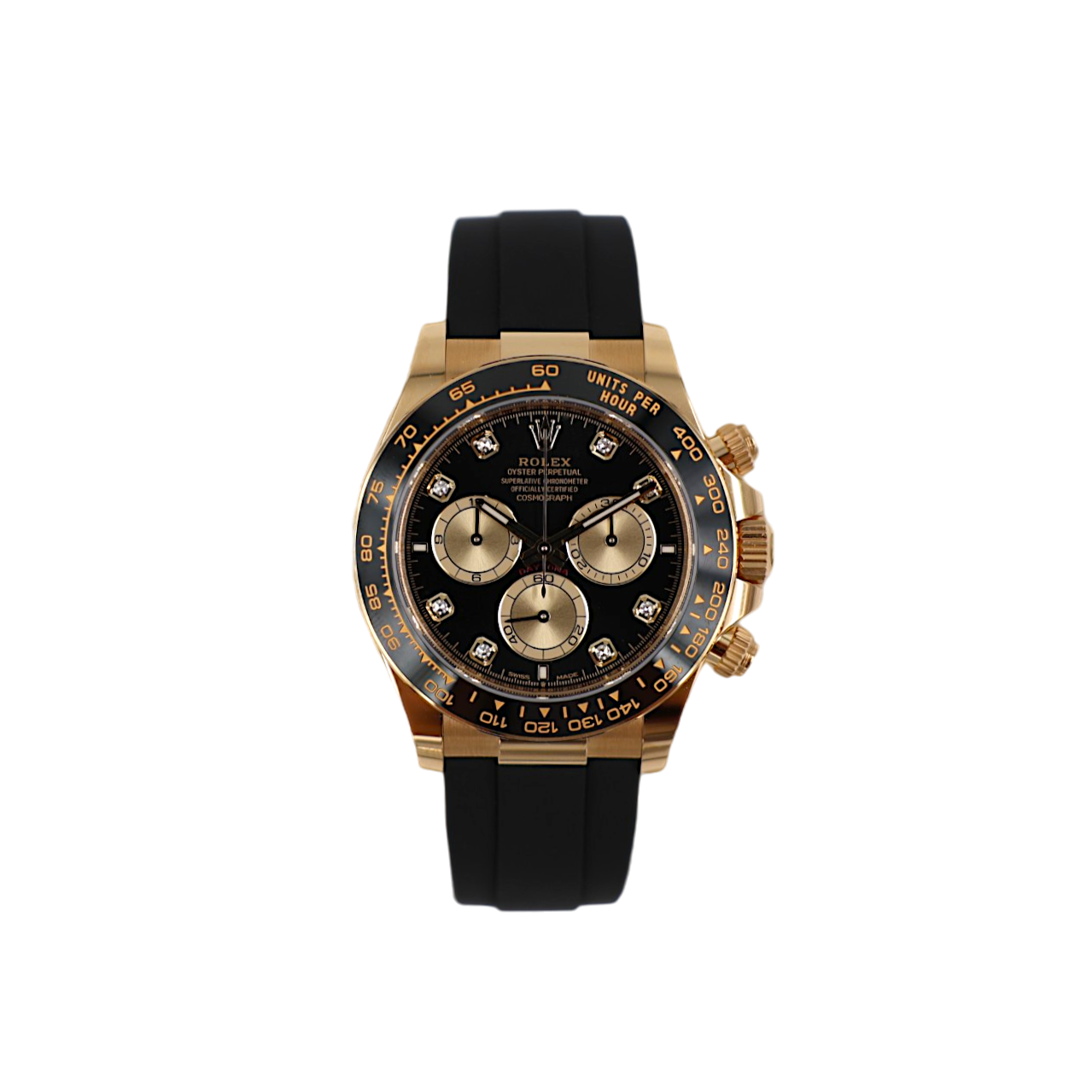 ラブラドール Daytona Rose Gold Black Cerachrom Bezel 