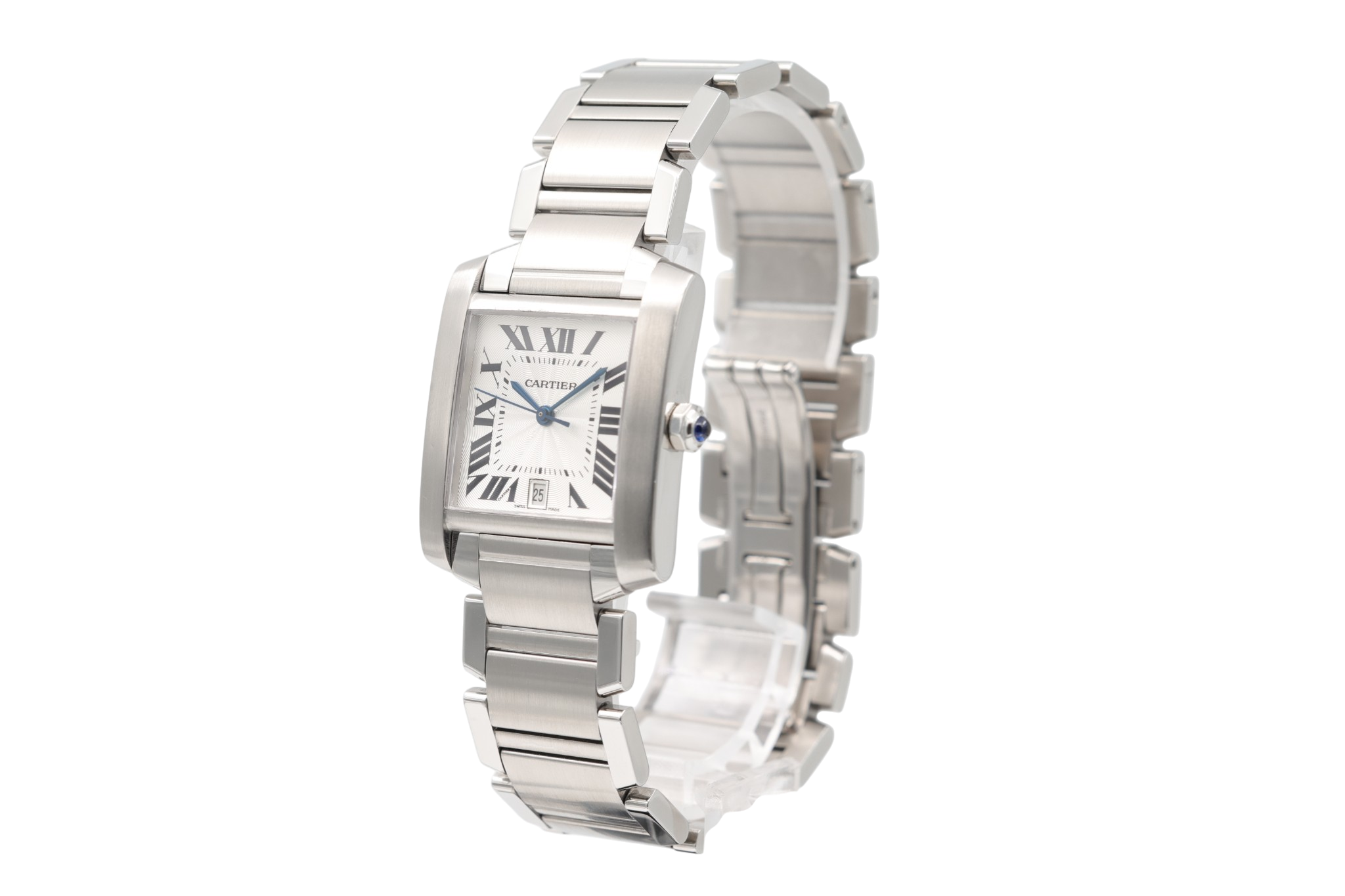 Cartier - Tank Francaise – White Roman Numerals – 2302 – 2000s