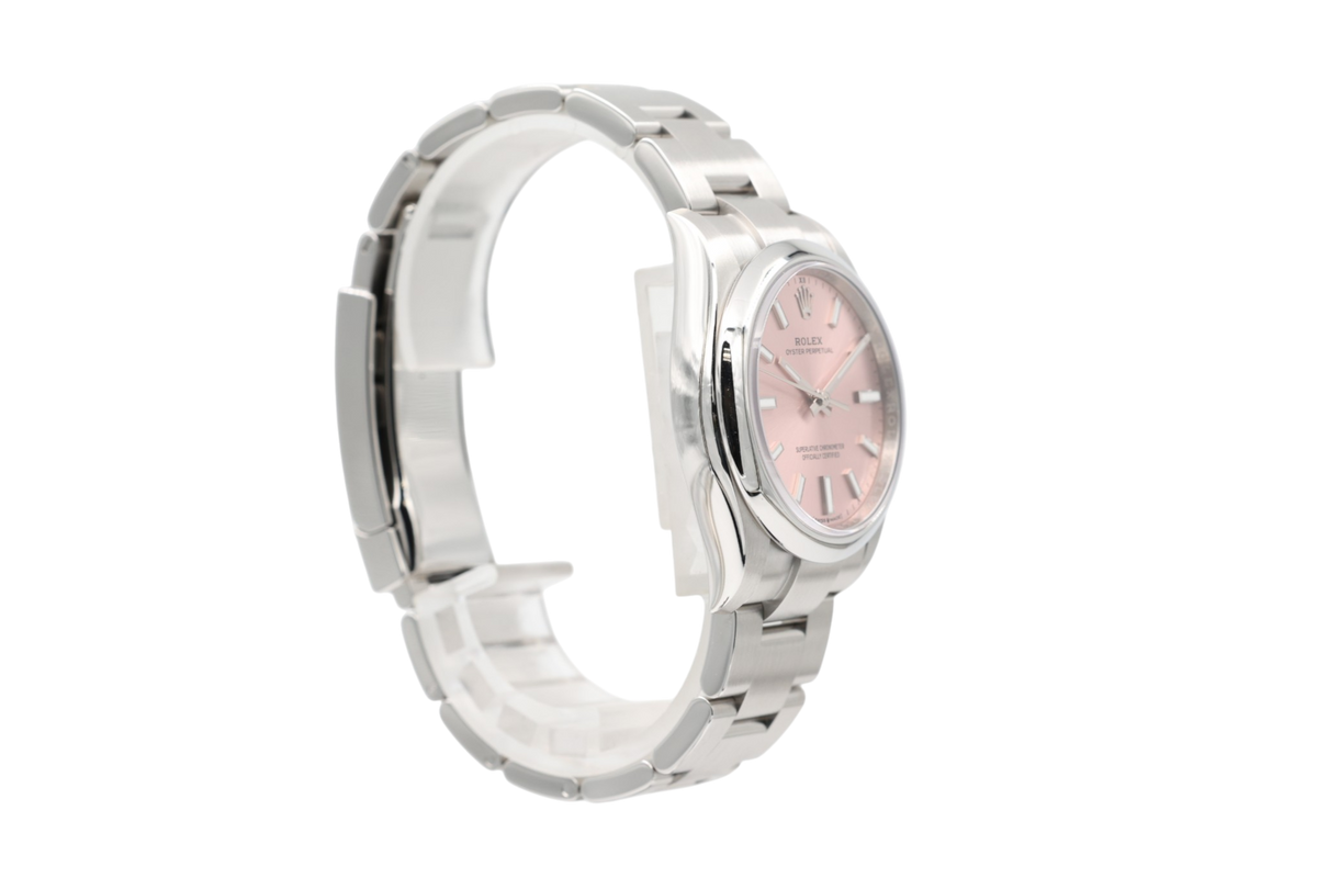 Rolex - Oyster Perpetual 34 – Pink Sunburst – 124200 – 2025