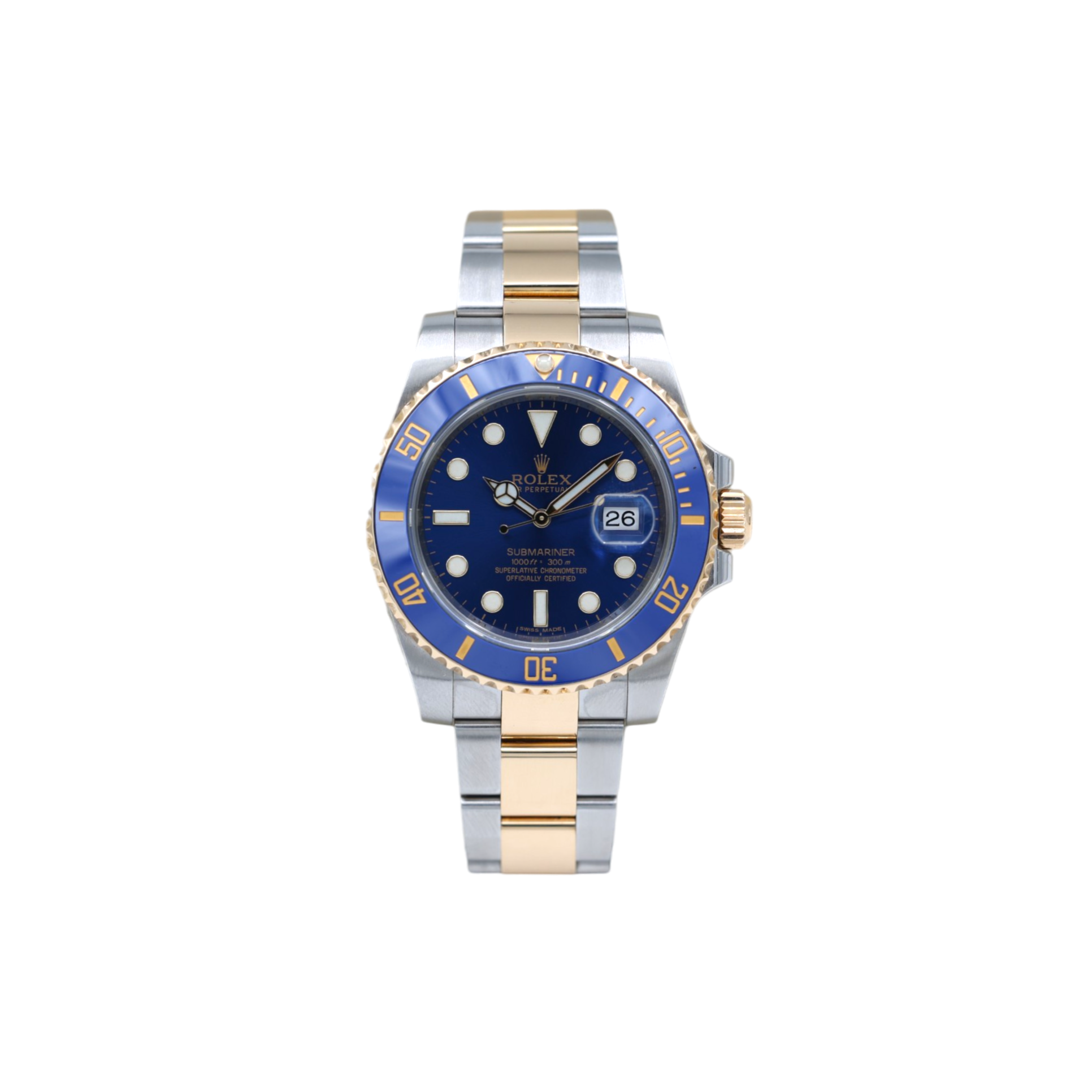 BlueBear Rolex Submariner Date Gold Bluesy Blue Dial 116618LB – MVP