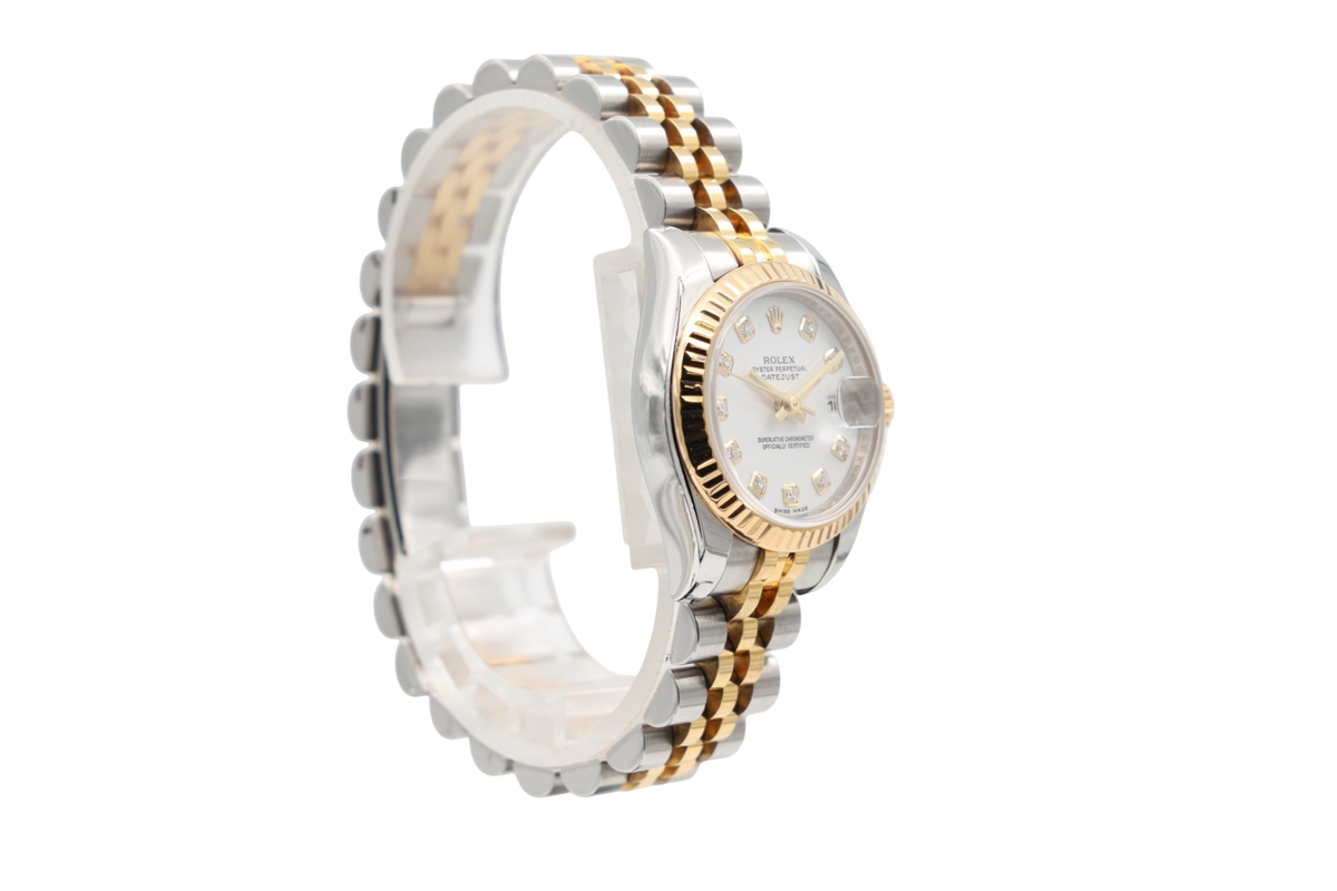 Rolex - Datejust – White with Diamond – 179173 – 2008