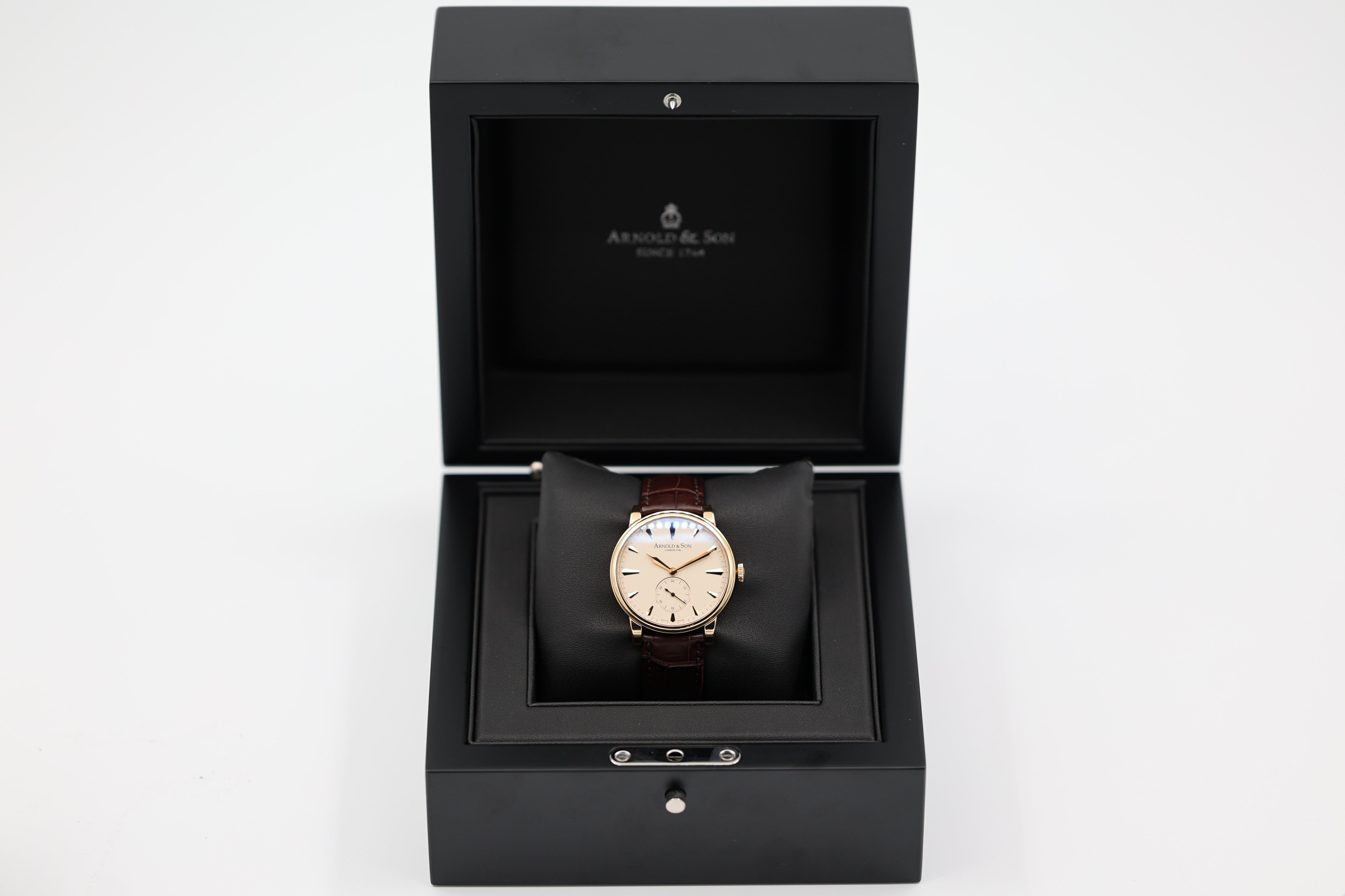 Arnold & Son - HMS1 18k Red Gold - Cream Dial - 1LCAP.W01A.C110A - 2023