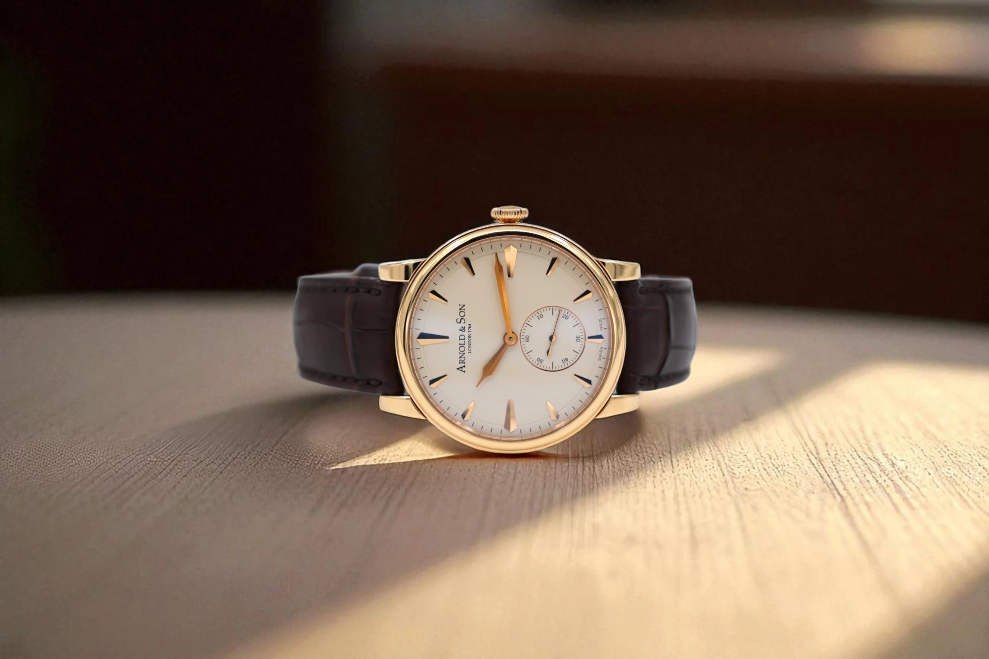 Arnold & Son - HMS1 18k Red Gold - Cream Dial - 1LCAP.W01A.C110A - 2023