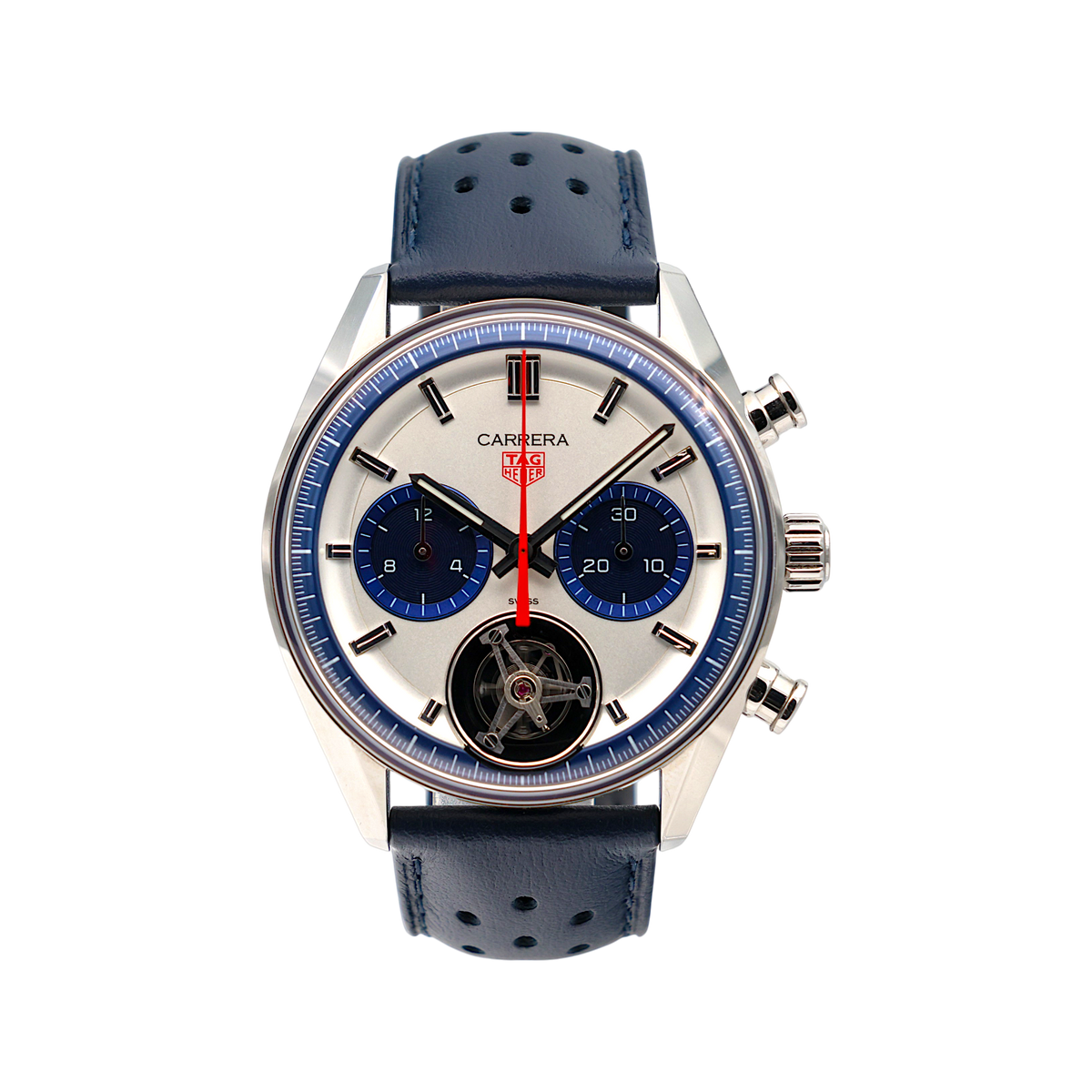 TAG Heuer - Carrera Chronograph Tourbillon – Silver – CBS5013.EB0375