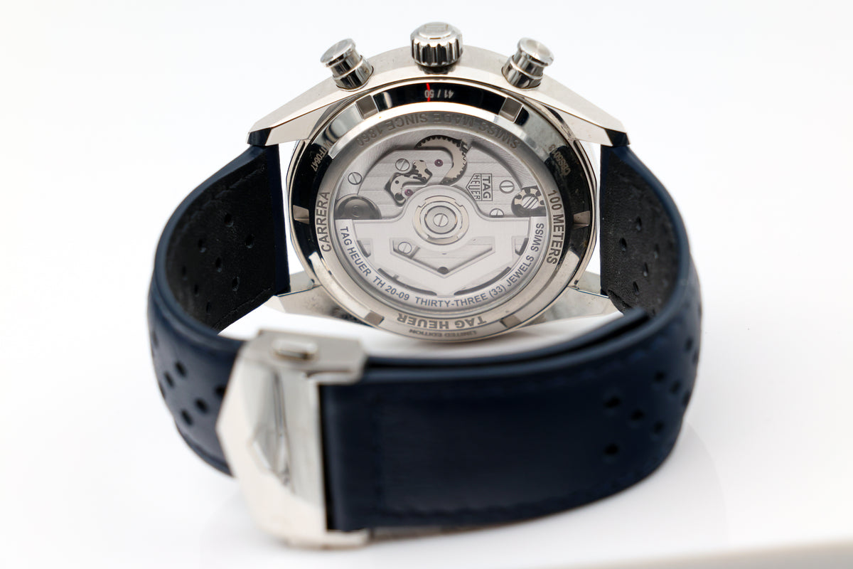 TAG Heuer - Carrera Chronograph Tourbillon – Silver – CBS5013.EB0375