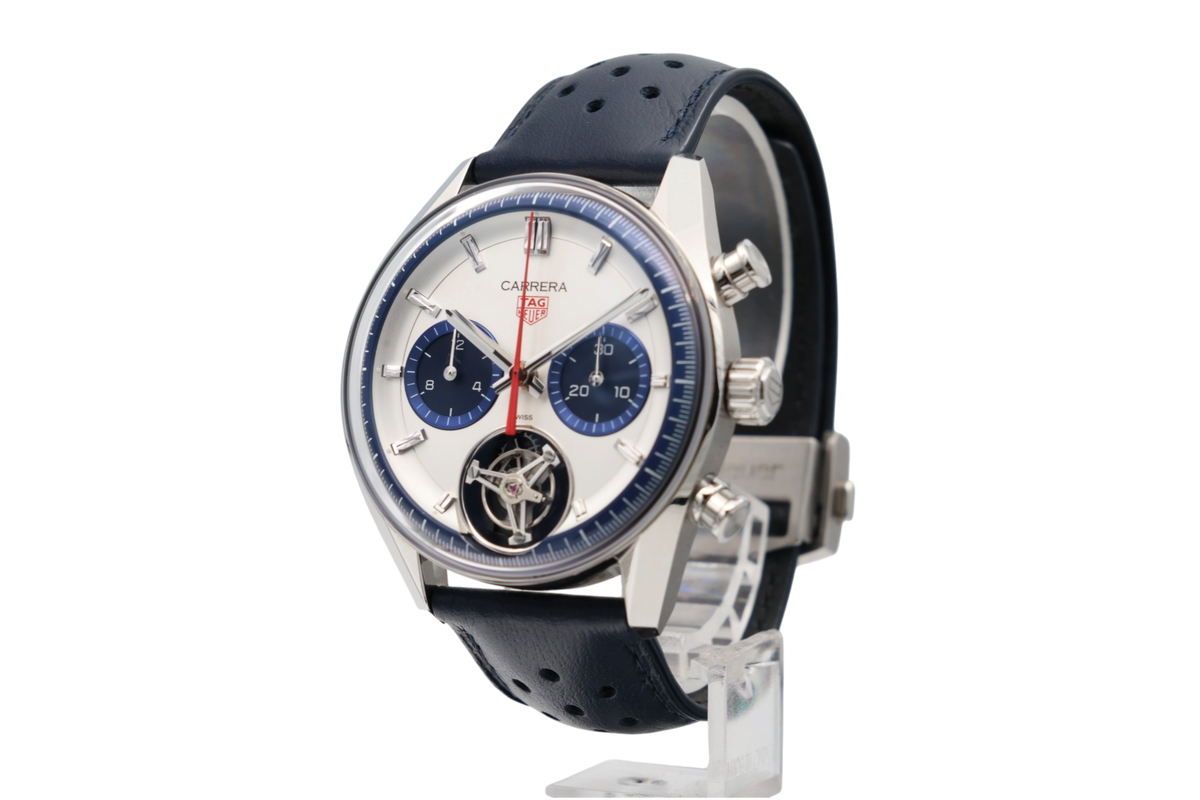 TAG Heuer - Carrera Chronograph Tourbillon – Silver – CBS5013.EB0375