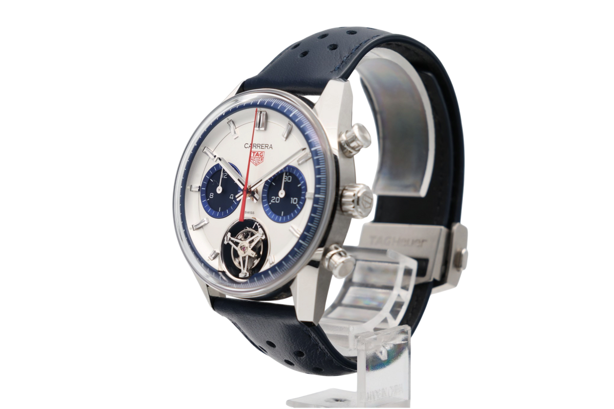 TAG Heuer - Carrera Chronograph Tourbillon – Silver – CBS5013.EB0375