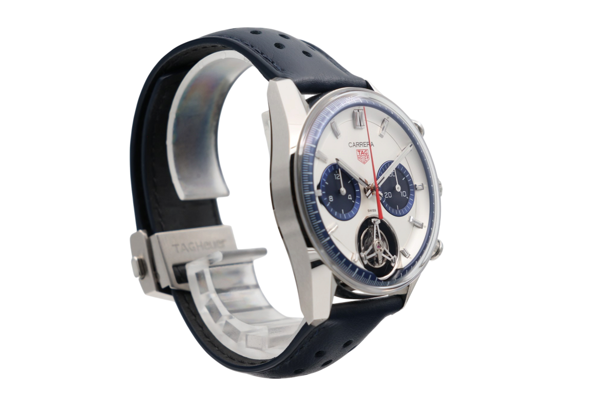 TAG Heuer - Carrera Chronograph Tourbillon – Silver – CBS5013.EB0375