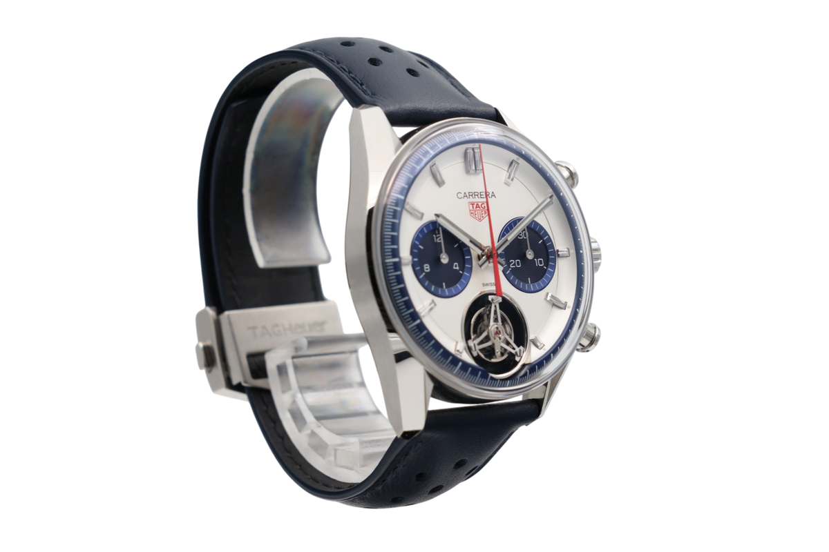 TAG Heuer - Carrera Chronograph Tourbillon – Silver – CBS5013.EB0375