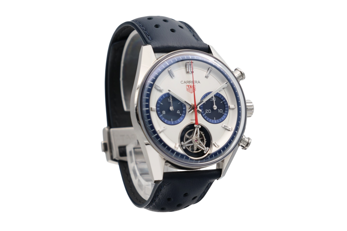 TAG Heuer - Carrera Chronograph Tourbillon – Silver – CBS5013.EB0375