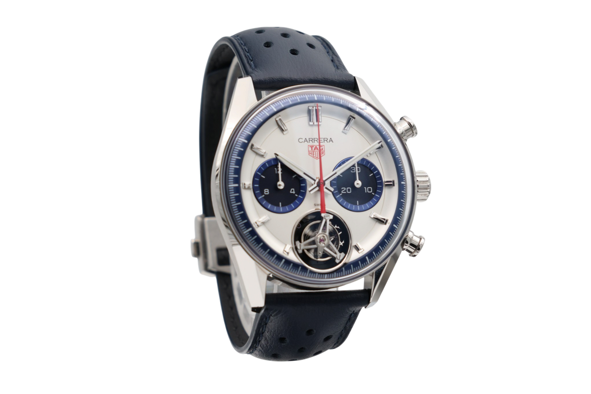 TAG Heuer - Carrera Chronograph Tourbillon – Silver – CBS5013.EB0375