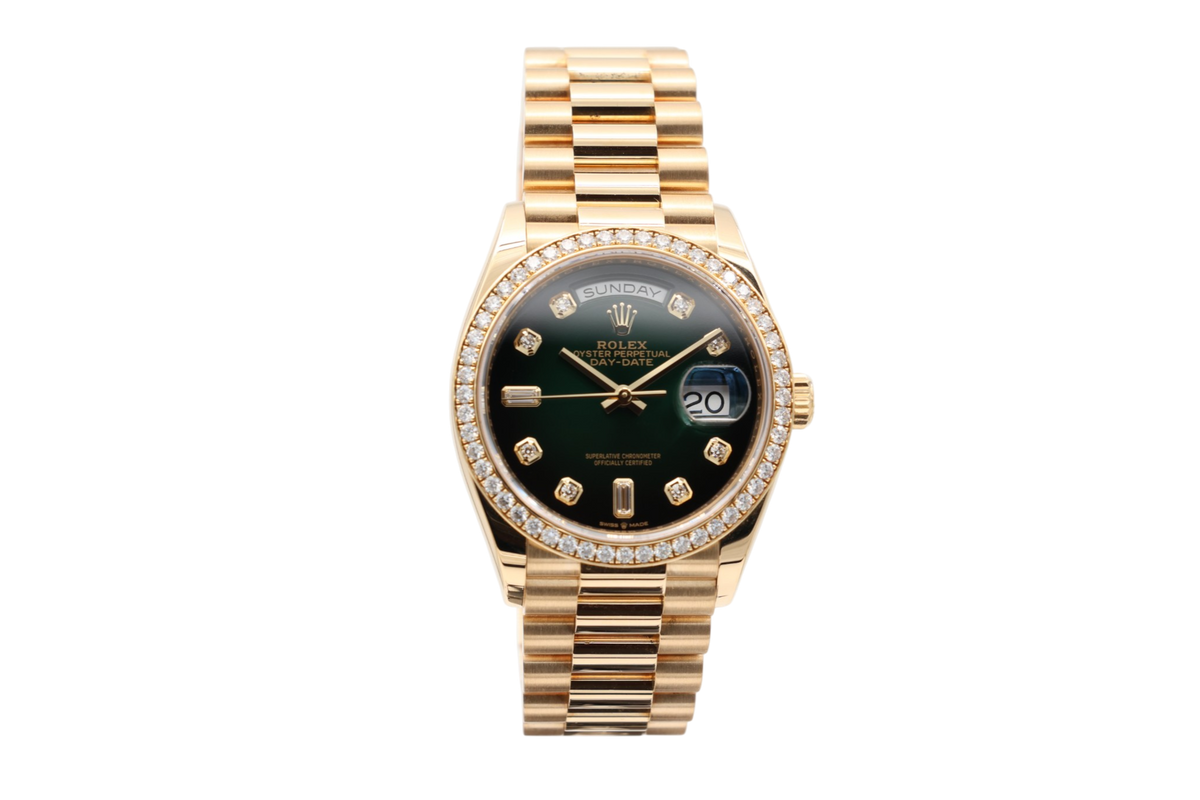 Rolex - Day-Date 36 – Green Ombre – 128348RBR – 2020
