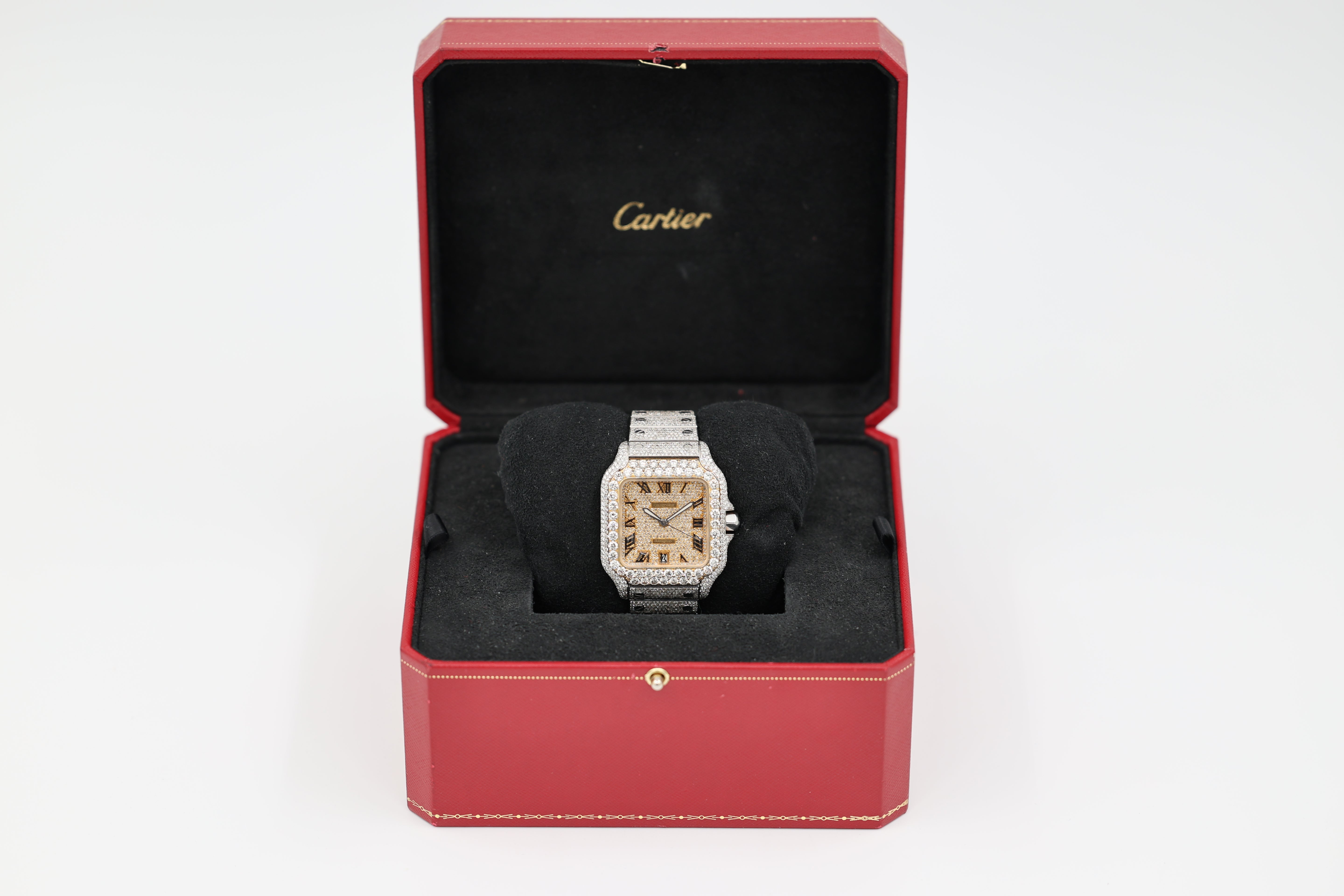 Cartier - Santos Large - Custom Diamond Dial - WSSA0018