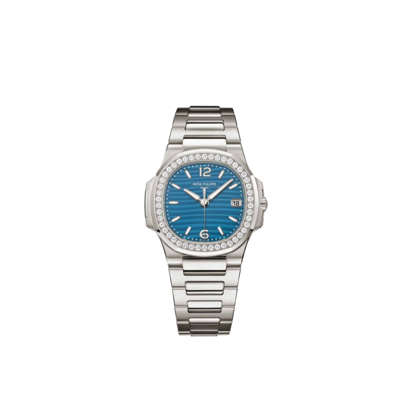 Patek Philippe - Geneve Nautilus - Azure Blue Dial - White Gold - 7010