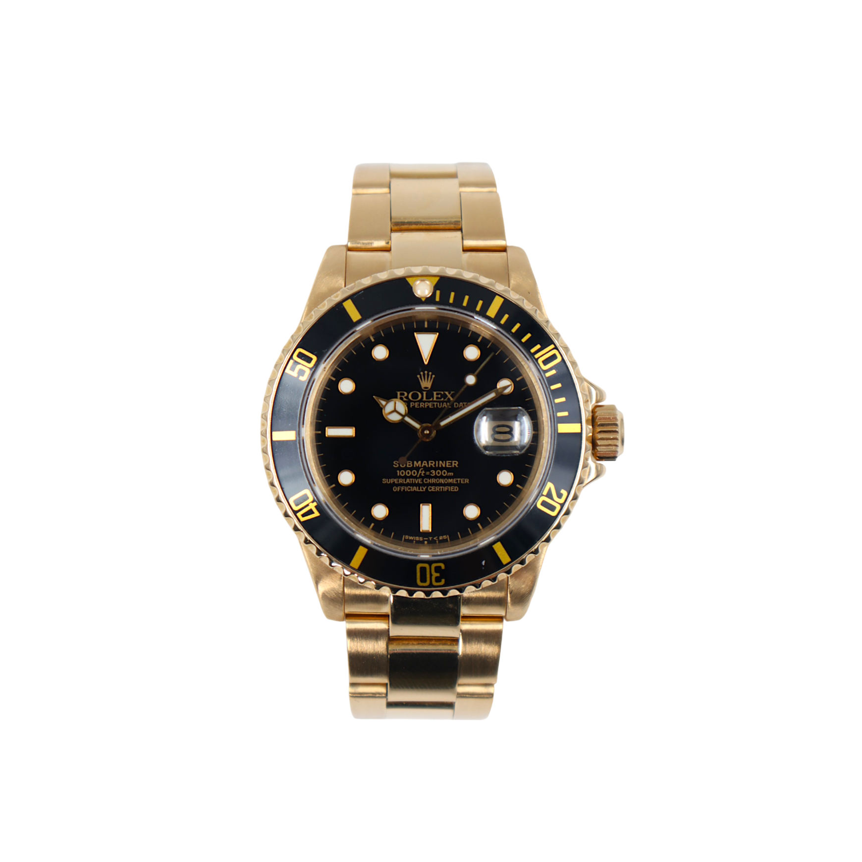 Rolex - Submariner - 16618 - Black Dial - Gold - 2008