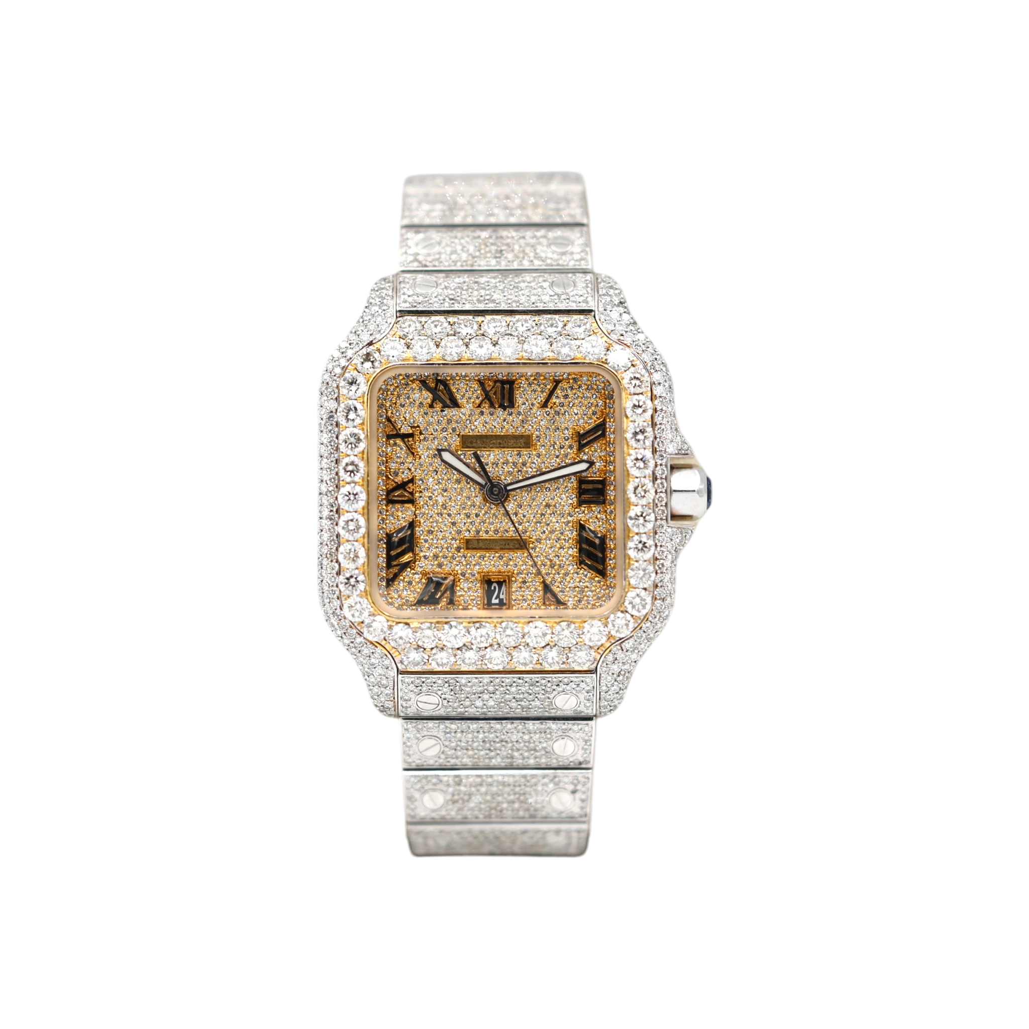 Cartier - Santos Large - Custom Diamond Dial - WSSA0018