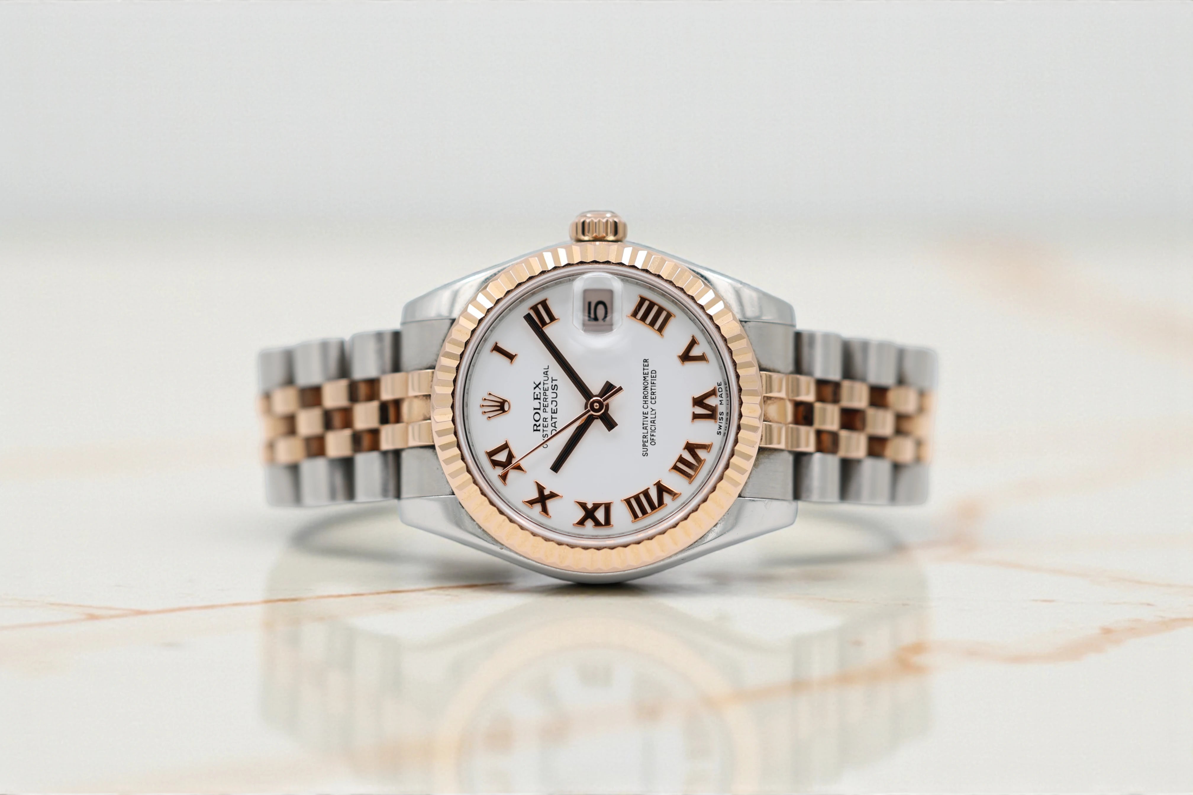 Rolex - Datejust - White Roman Dial - 178271 - 2010
