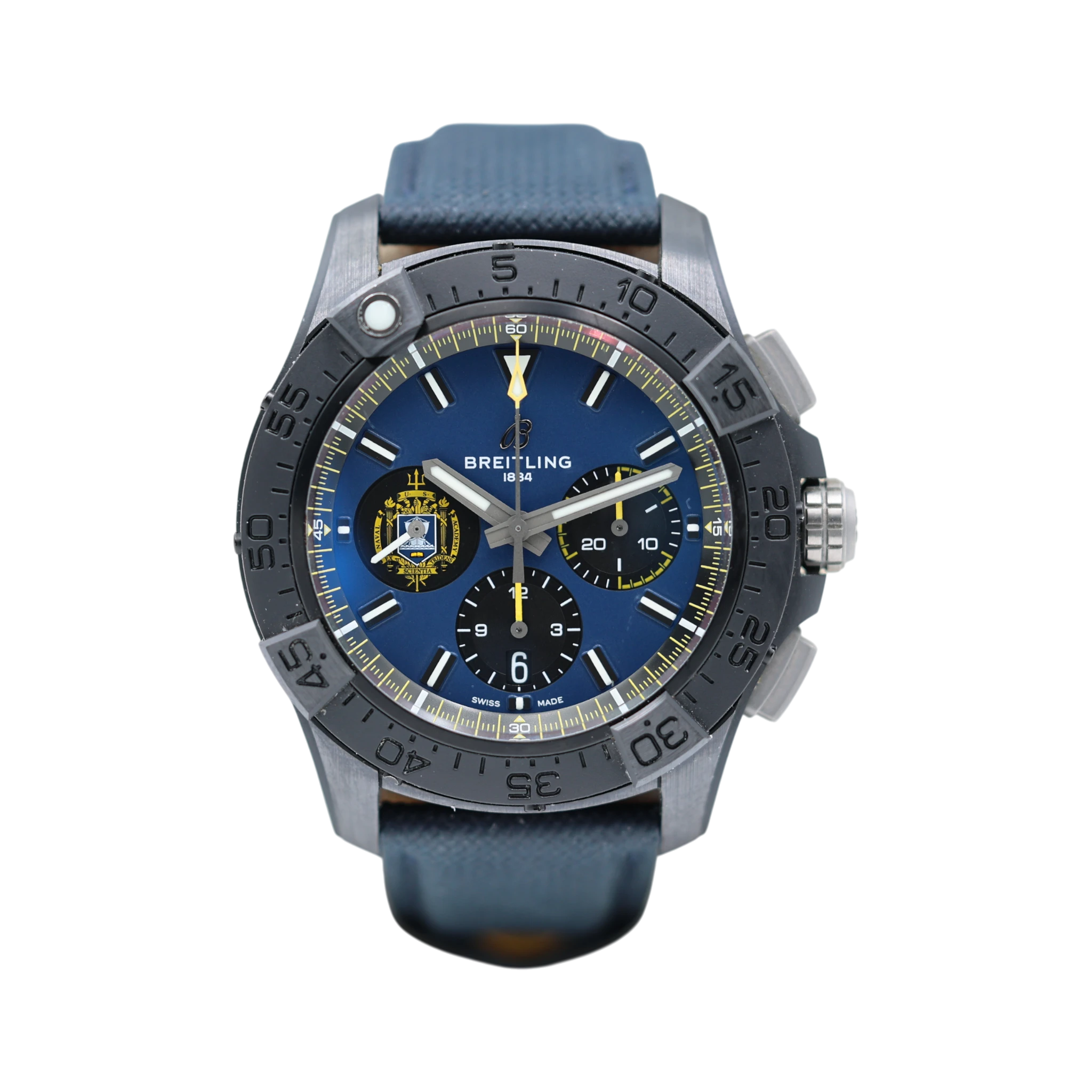 Breitling - Avenger B01 - "Night Mission US Naval Academy Ceramic" - Blue Dial - SB0147 - 2024