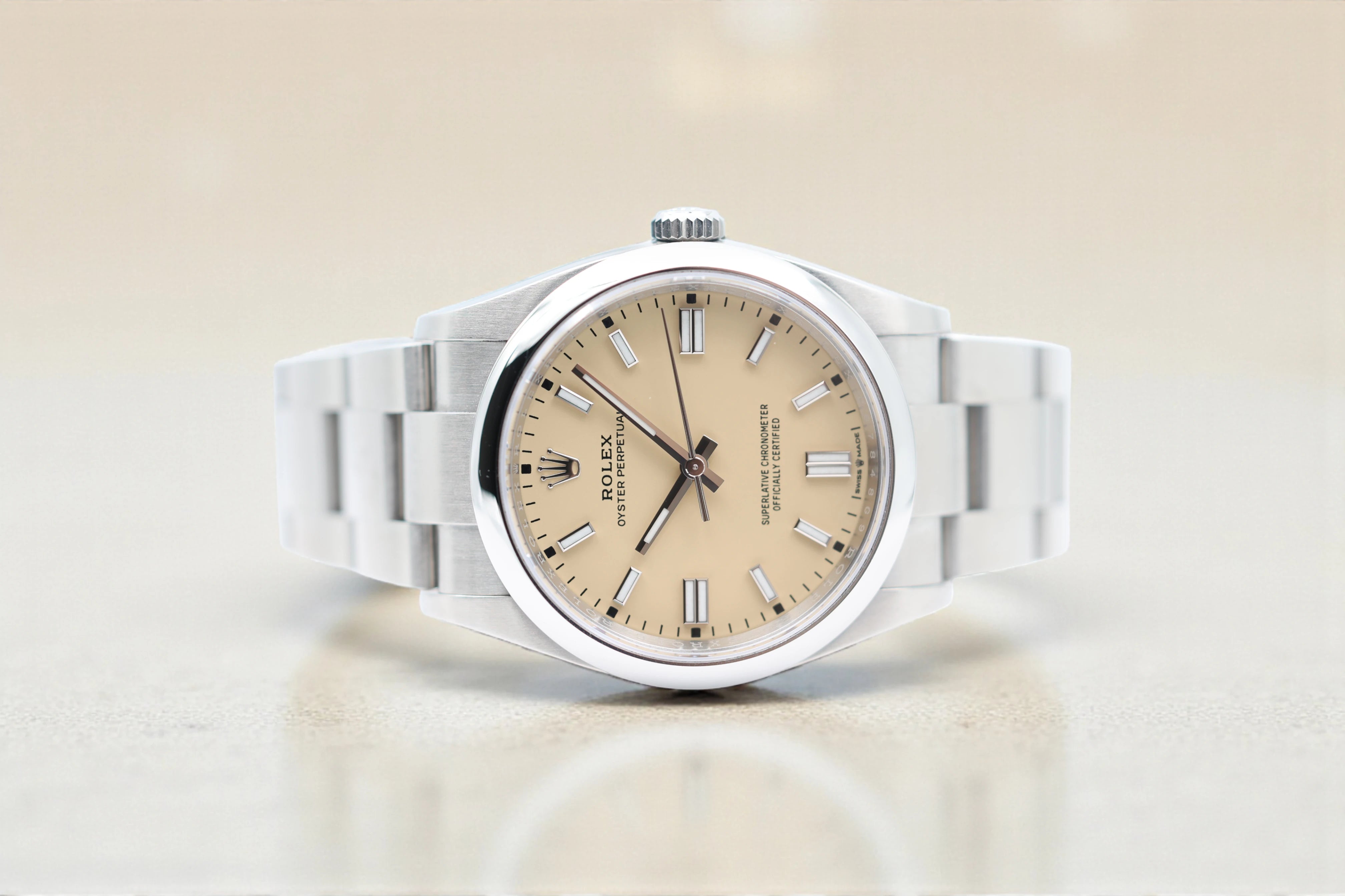 Rolex - Oyster Perpetual - Beige Dial - 126000 - 2025