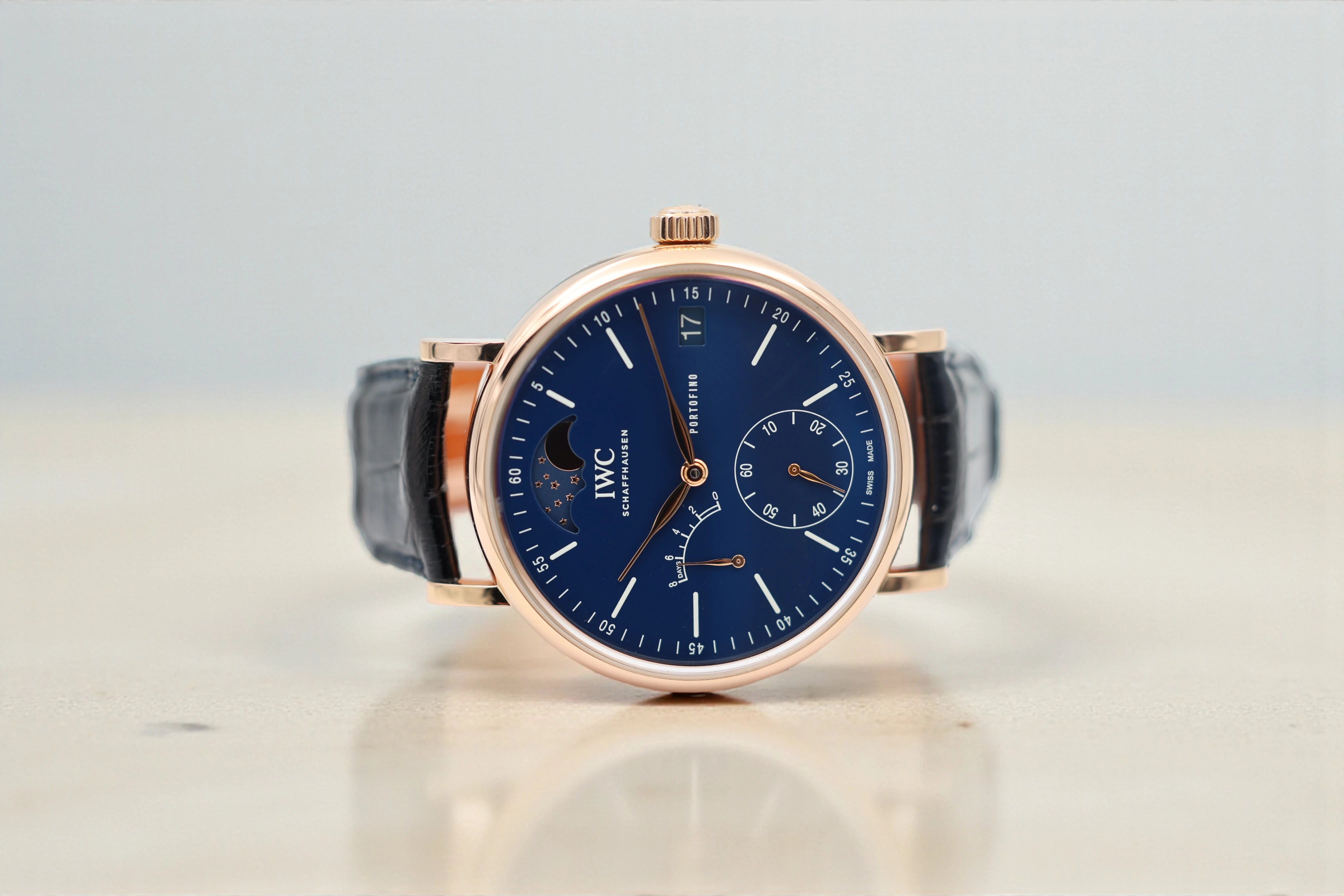 IWC - Portofino Hand Wound Moonphase - Blue Dial - IW516407 - 2018