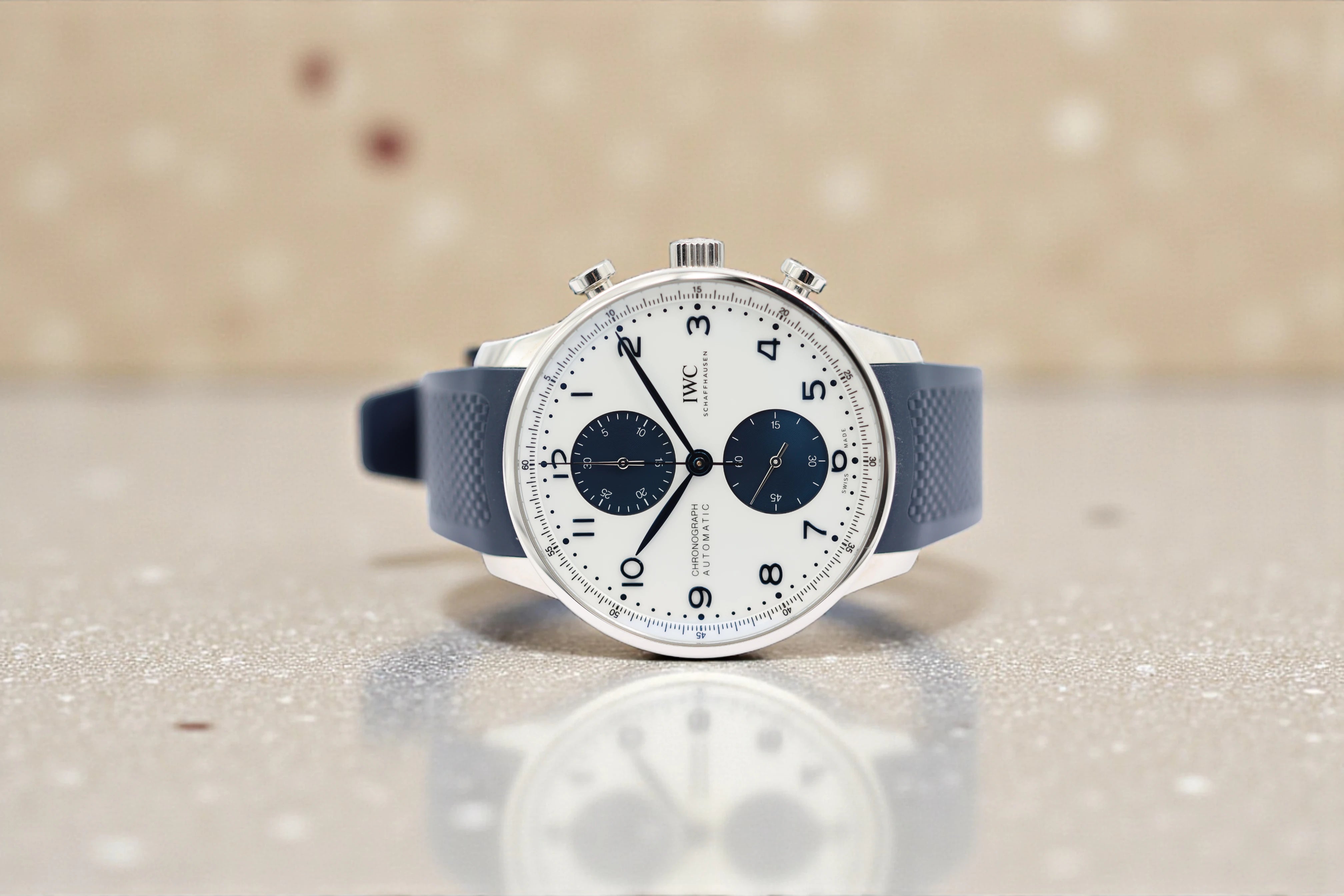 IWC - Portuguese Chronograph - White & Blue Dial - IW371620 - 2023