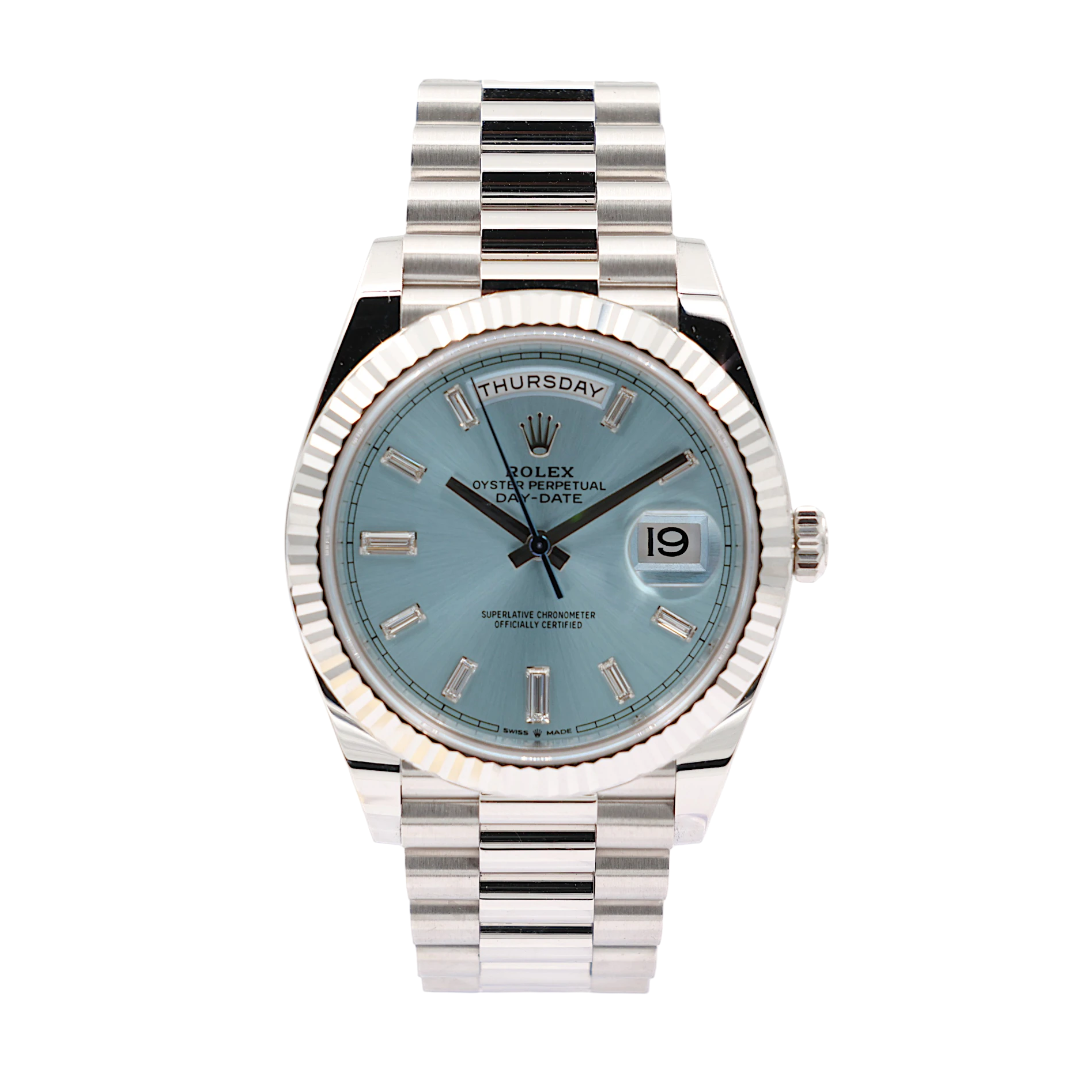Rolex - Day-Date - Ice Blue Baguette Dial - 228236 - 2023