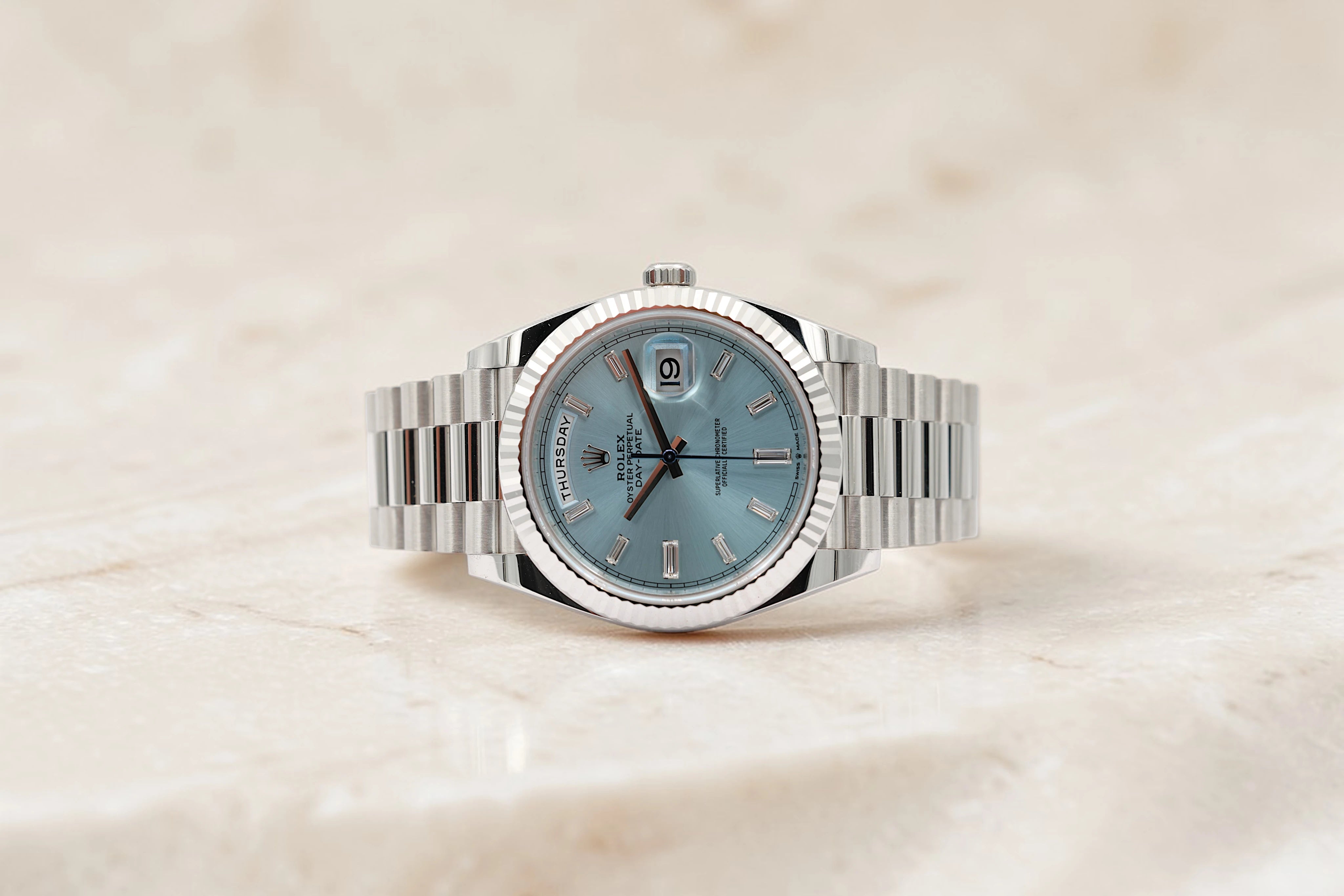 Rolex - Day-Date - Ice Blue Baguette Dial - 228236 - 2023
