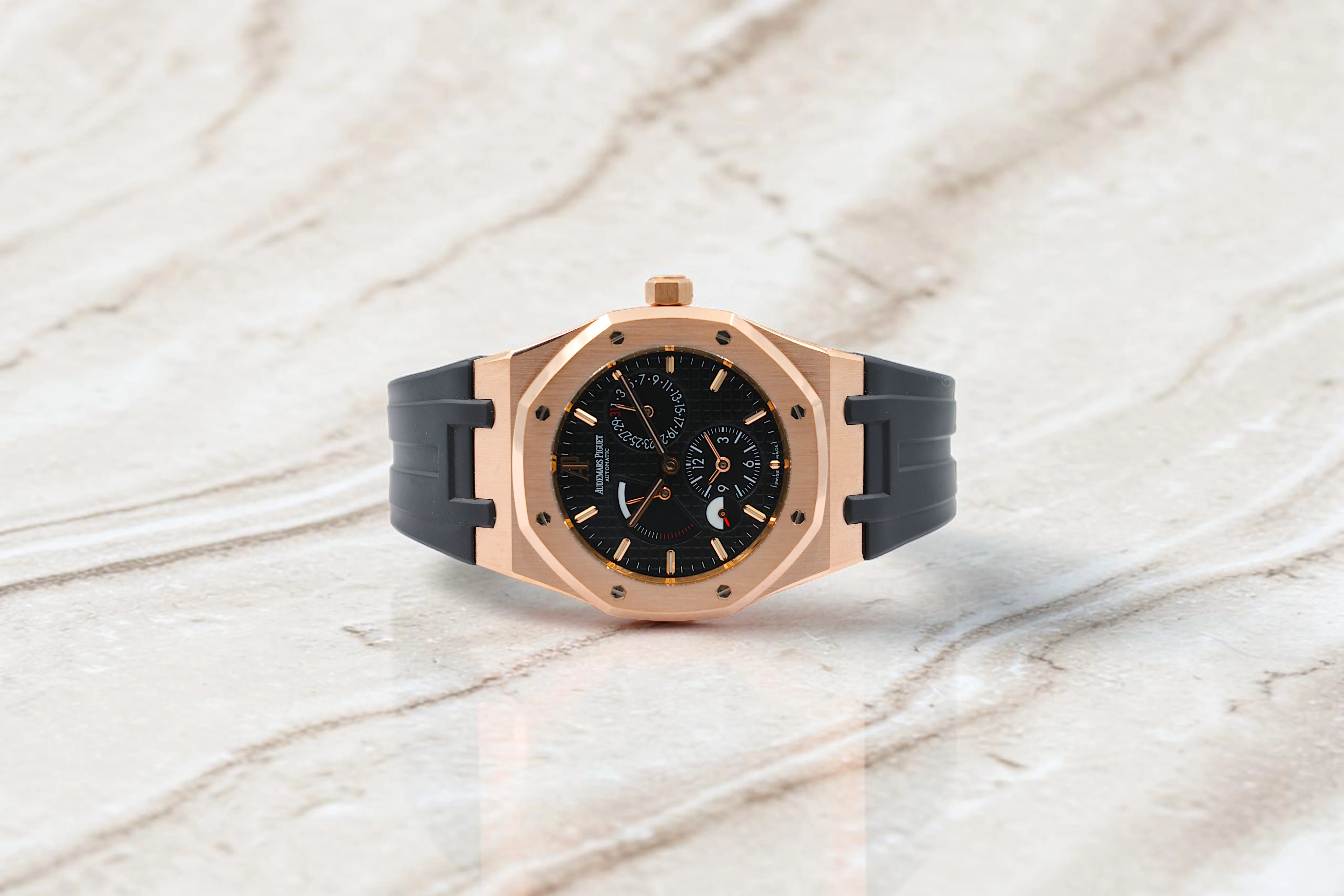 Audemars Piguet - Royal Oak Dual Time - Black Dial - 26120OR