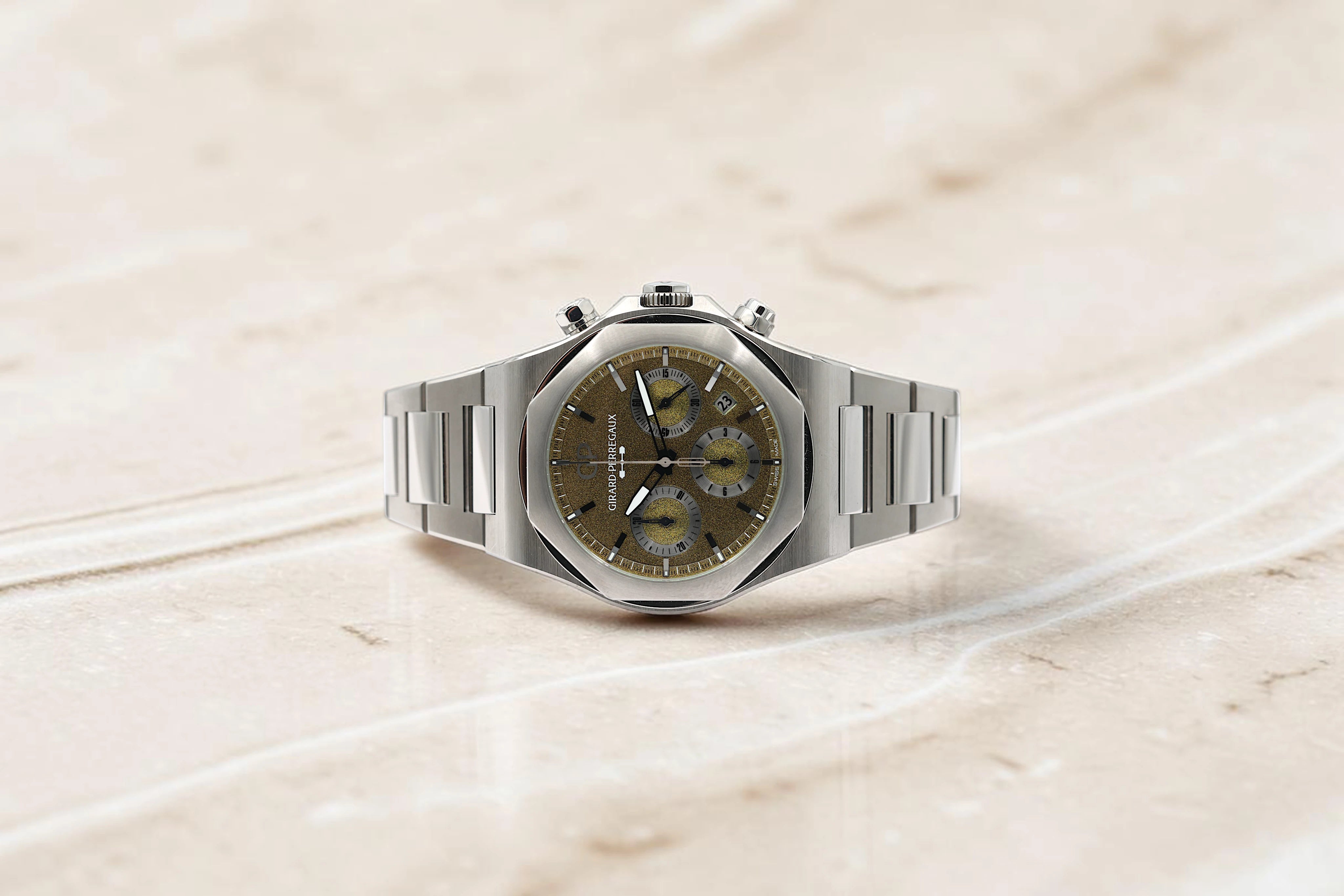 Girard-Perregaux - Laureato Chrono Aston Martin Edition - Green Dial - 81020-21-3398-1CMN - 2025