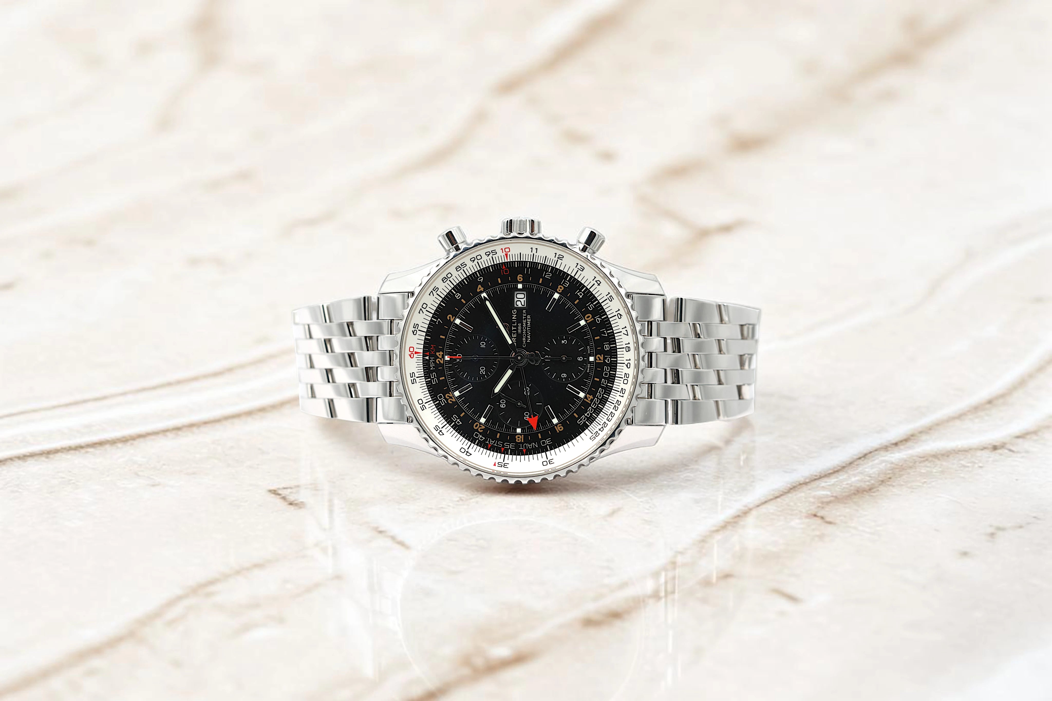 Breitling - Navitimer Chronograph GMT 46 - Black Dial - A24322121B2A1 - 2024
