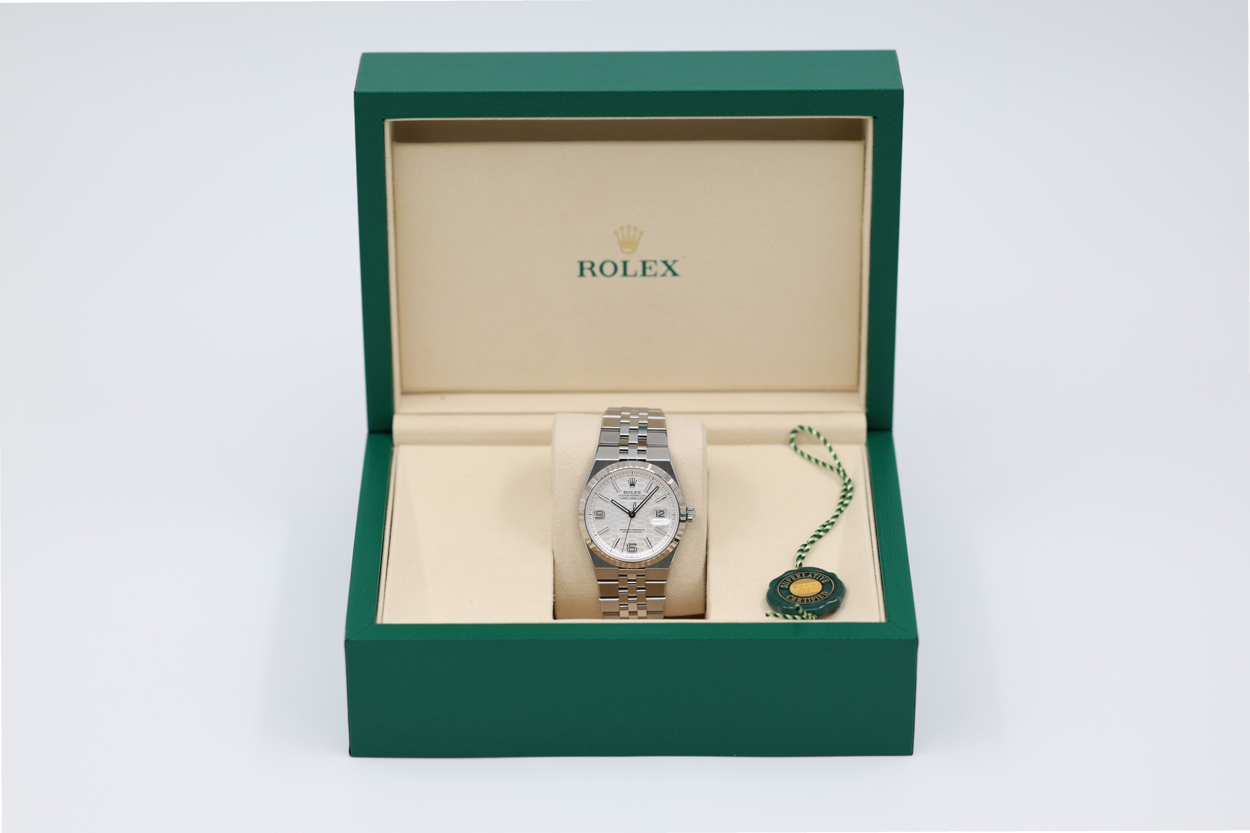 Rolex - Land-Dweller - White Honeycomb Motif Dial - 127234 - 2025
