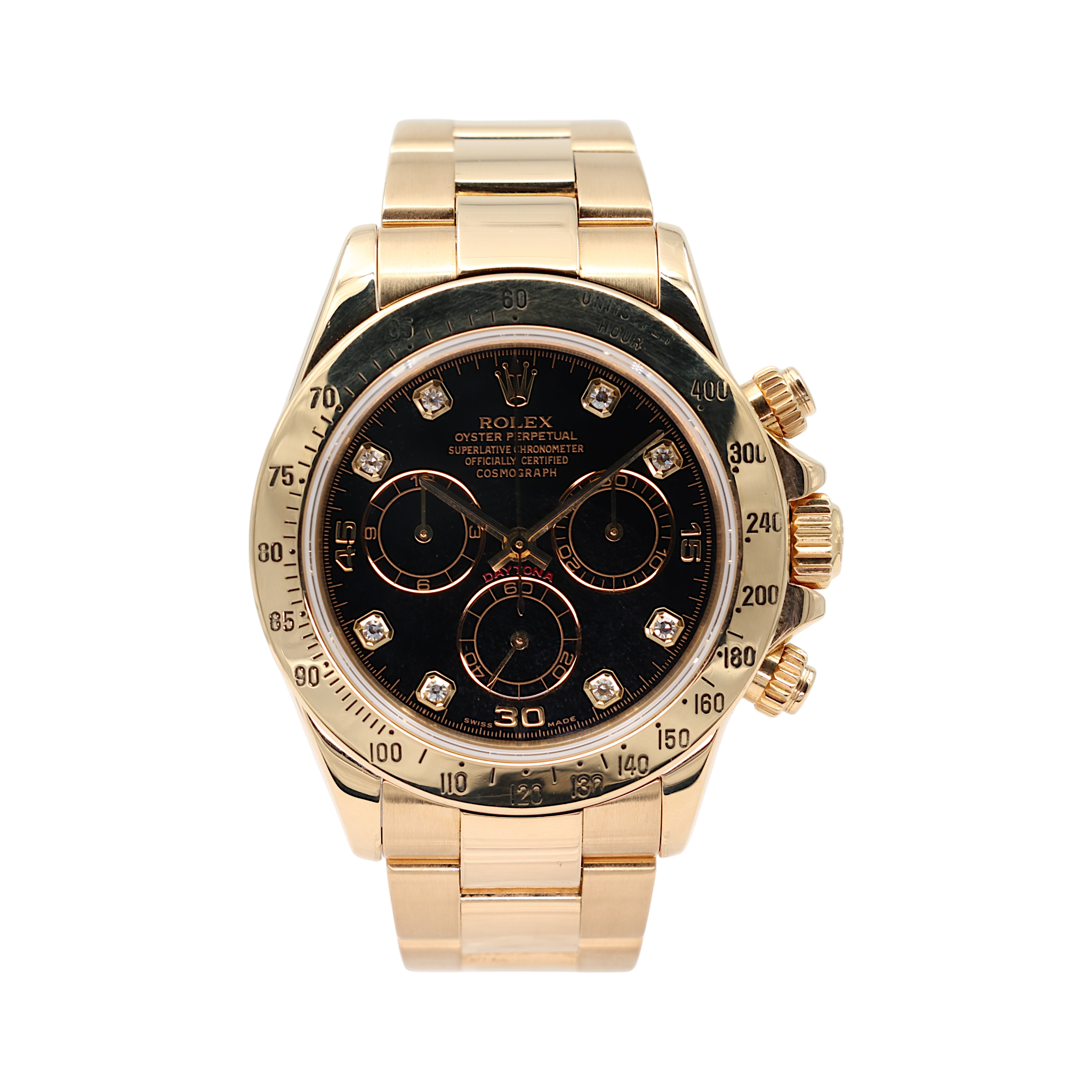 Rolex - Daytona – Black Diamond Dial – 116528 – 2000