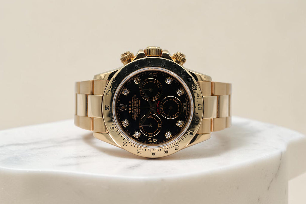 Rolex - Daytona – Black Diamond Dial – 116528 – 2000